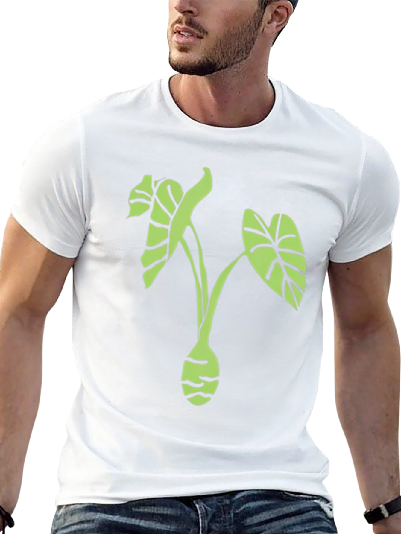 Green Taro Plant Graphic Tee