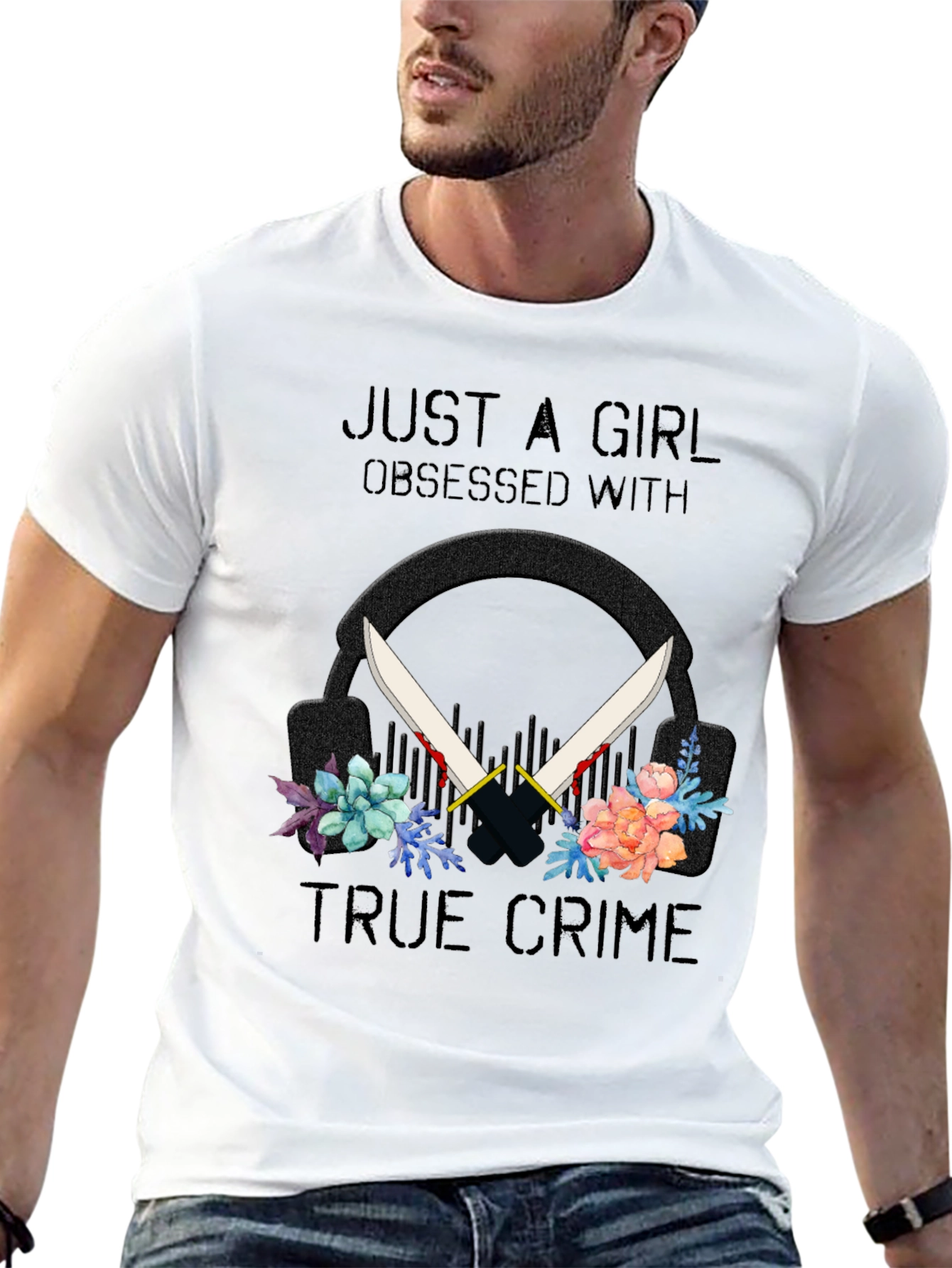 True Crime Obsessed Girls Tee