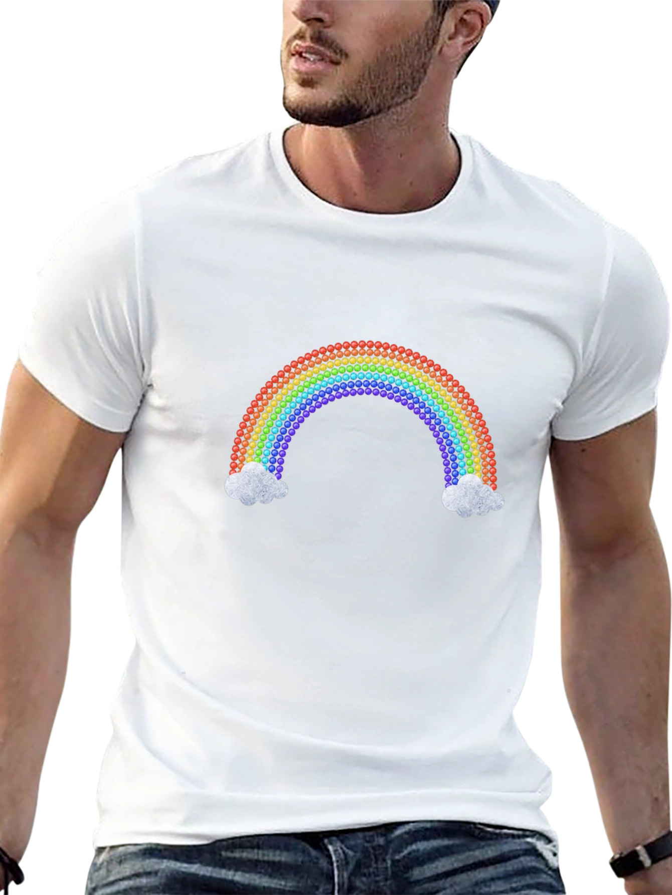 Rainbow Graphic Tee - Casual Style