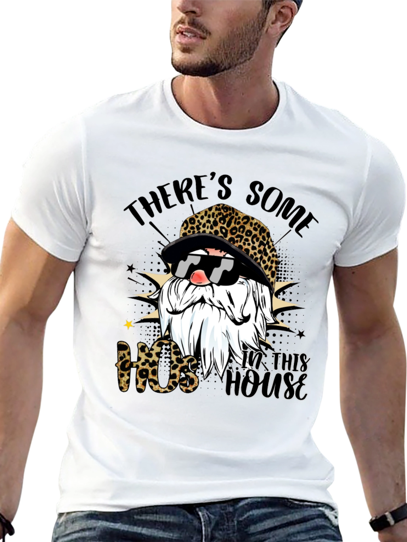 Leopard Gnome T-Shirt - Hos in this house