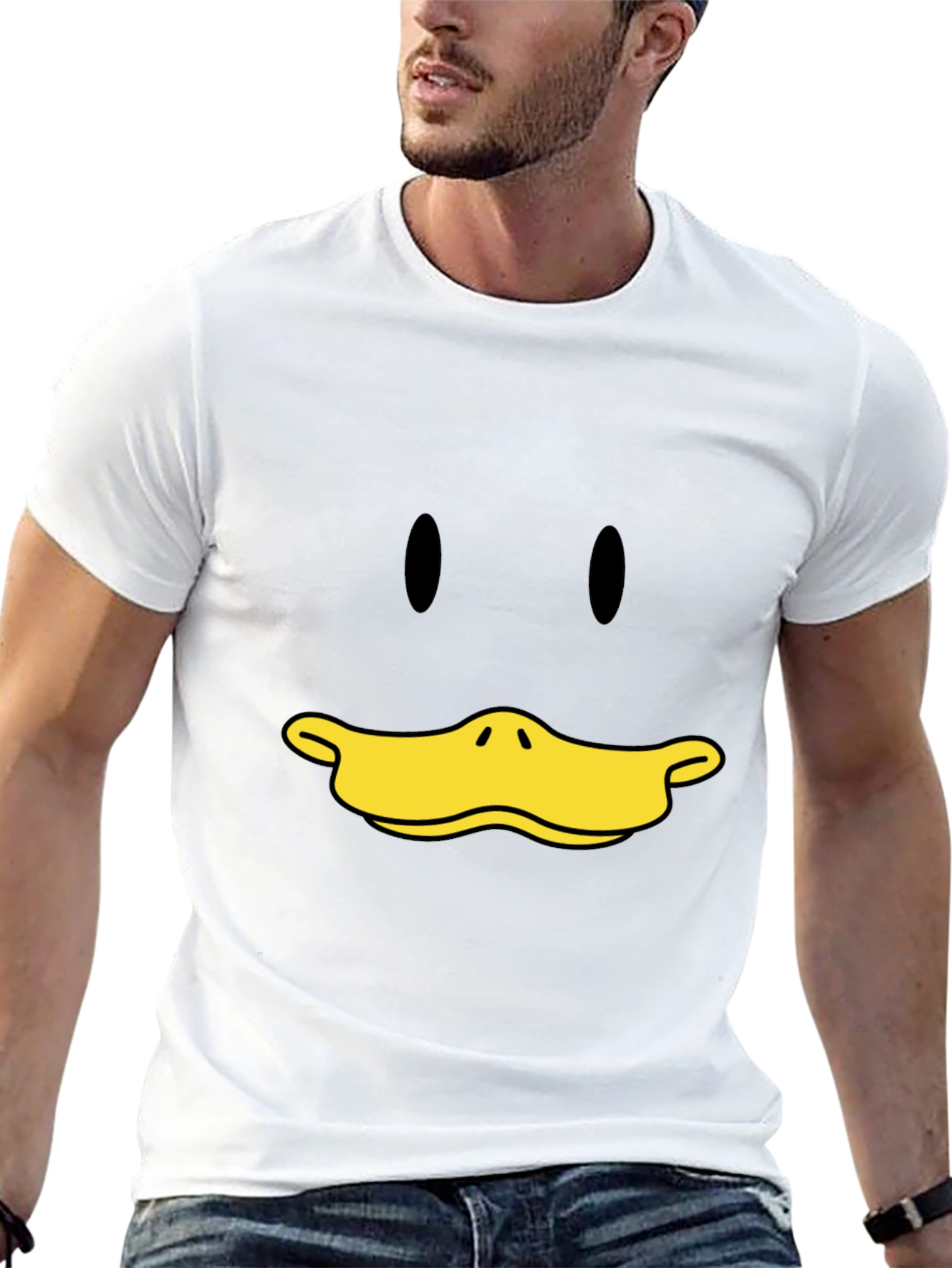 Duck Face Graphic Tee - Funny Cartoon Humor