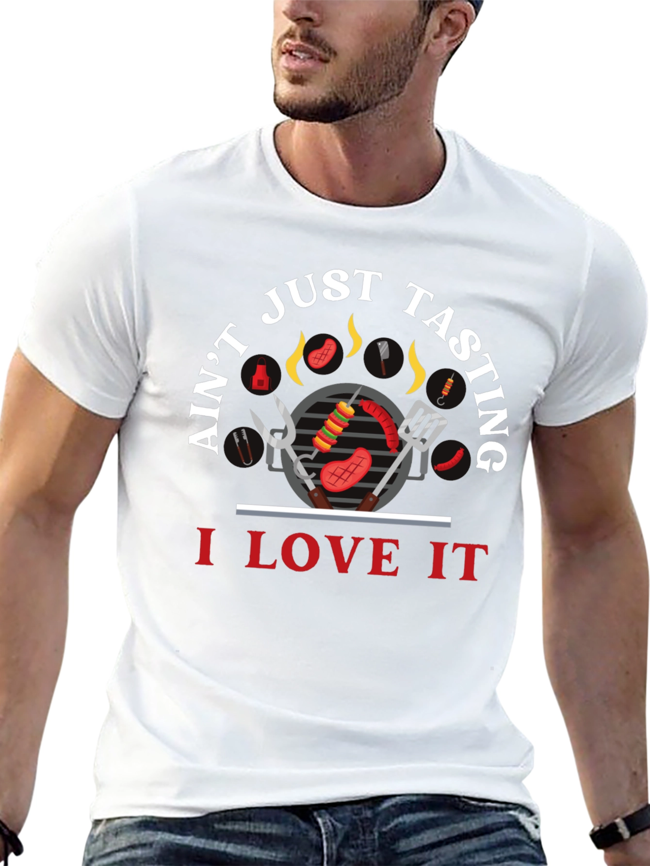 BBQ Lover T-Shirt - Aint Just Tasting!