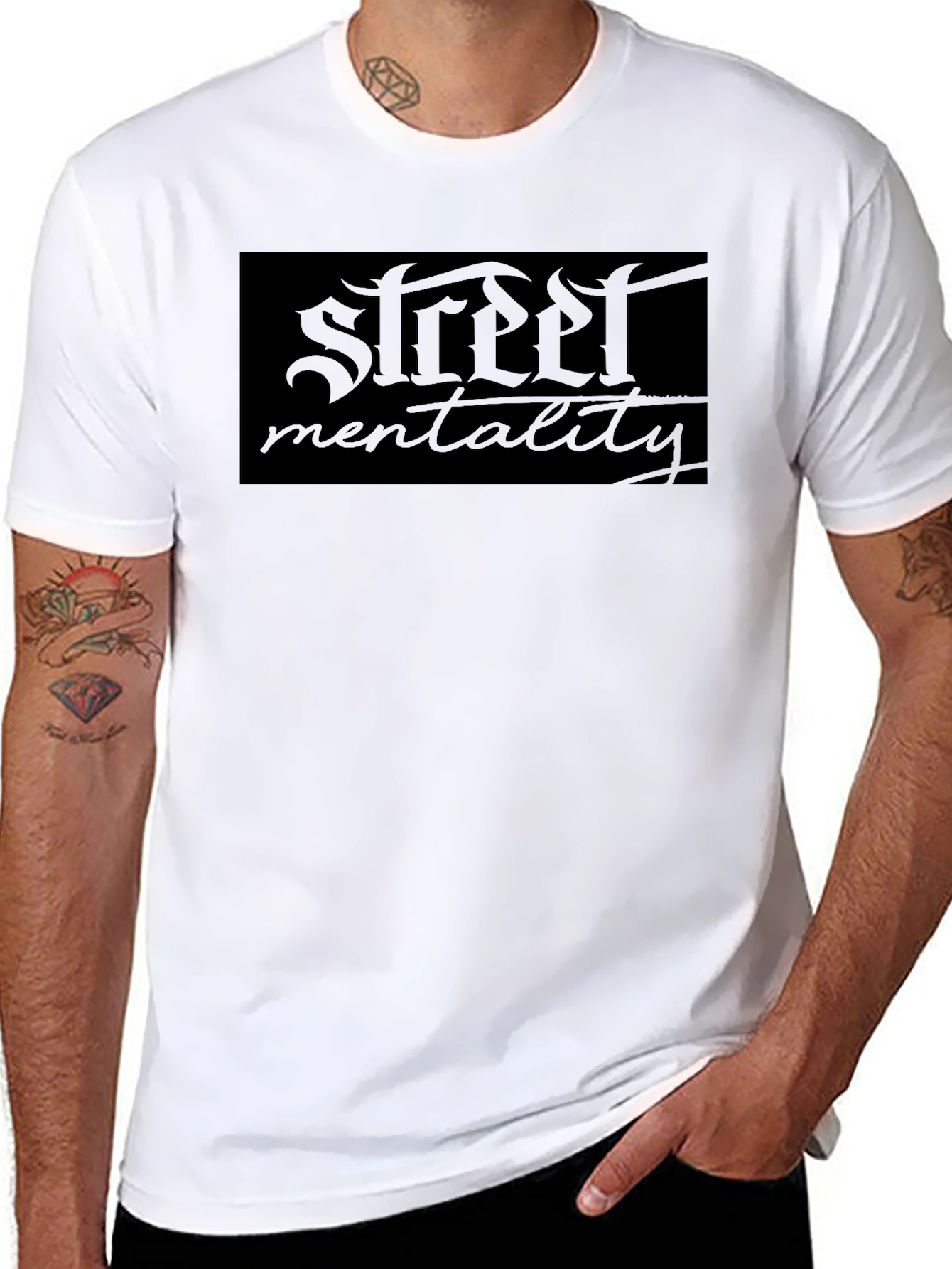 Street Mentality Black Graphic Tee