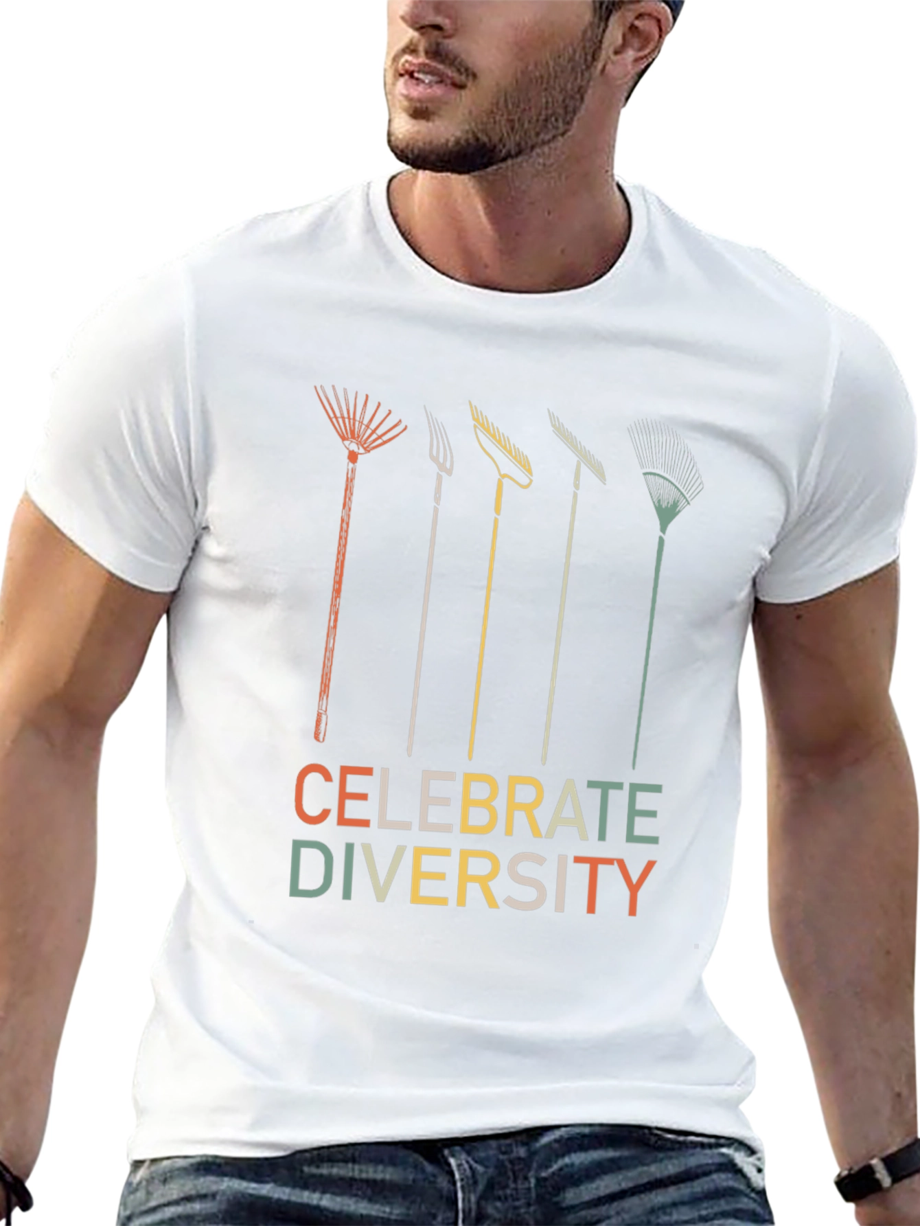 Celebrate Diversity Garden Tool Graphic Tee