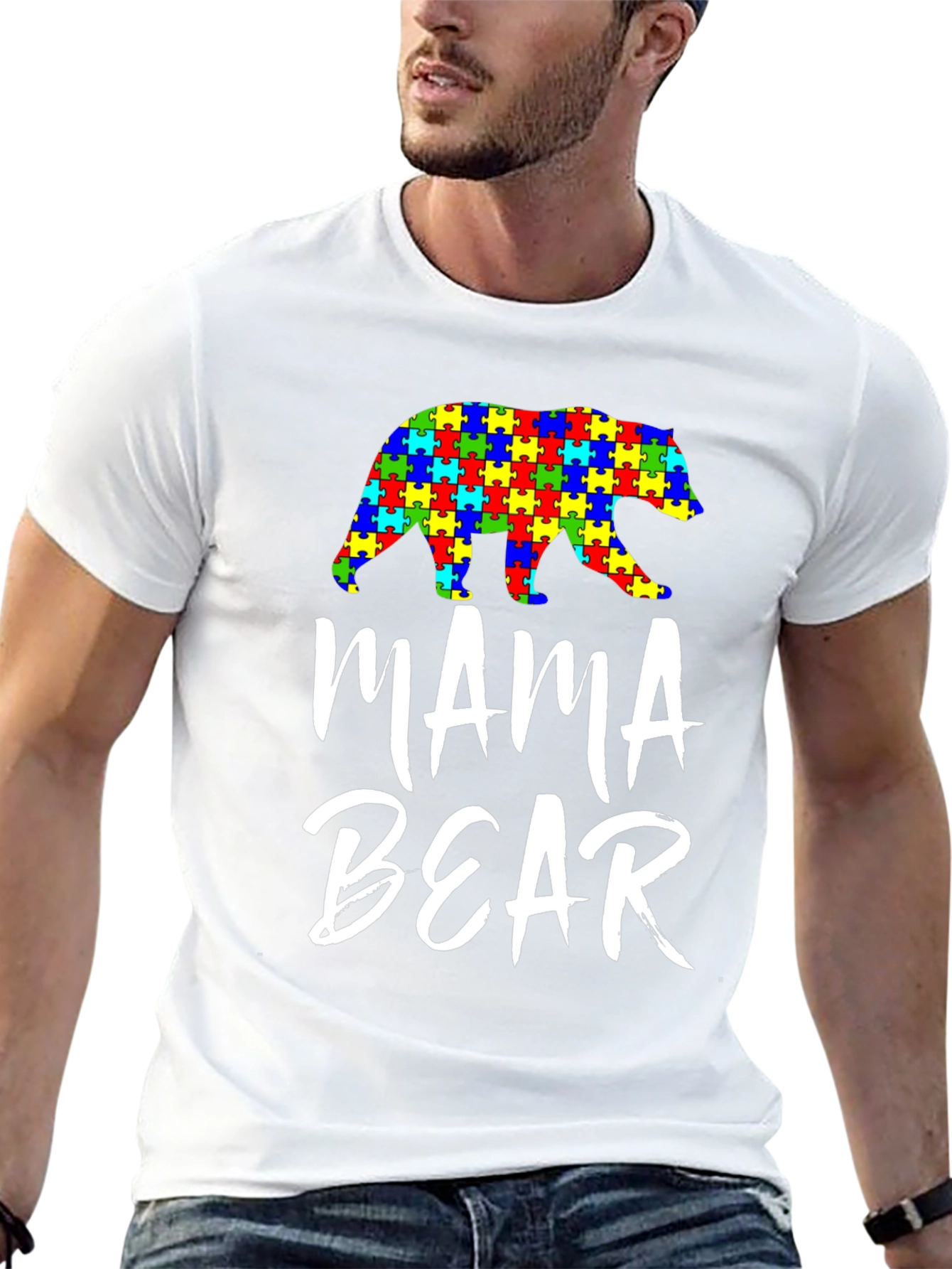 Mama Bear Autism Awareness T-Shirt