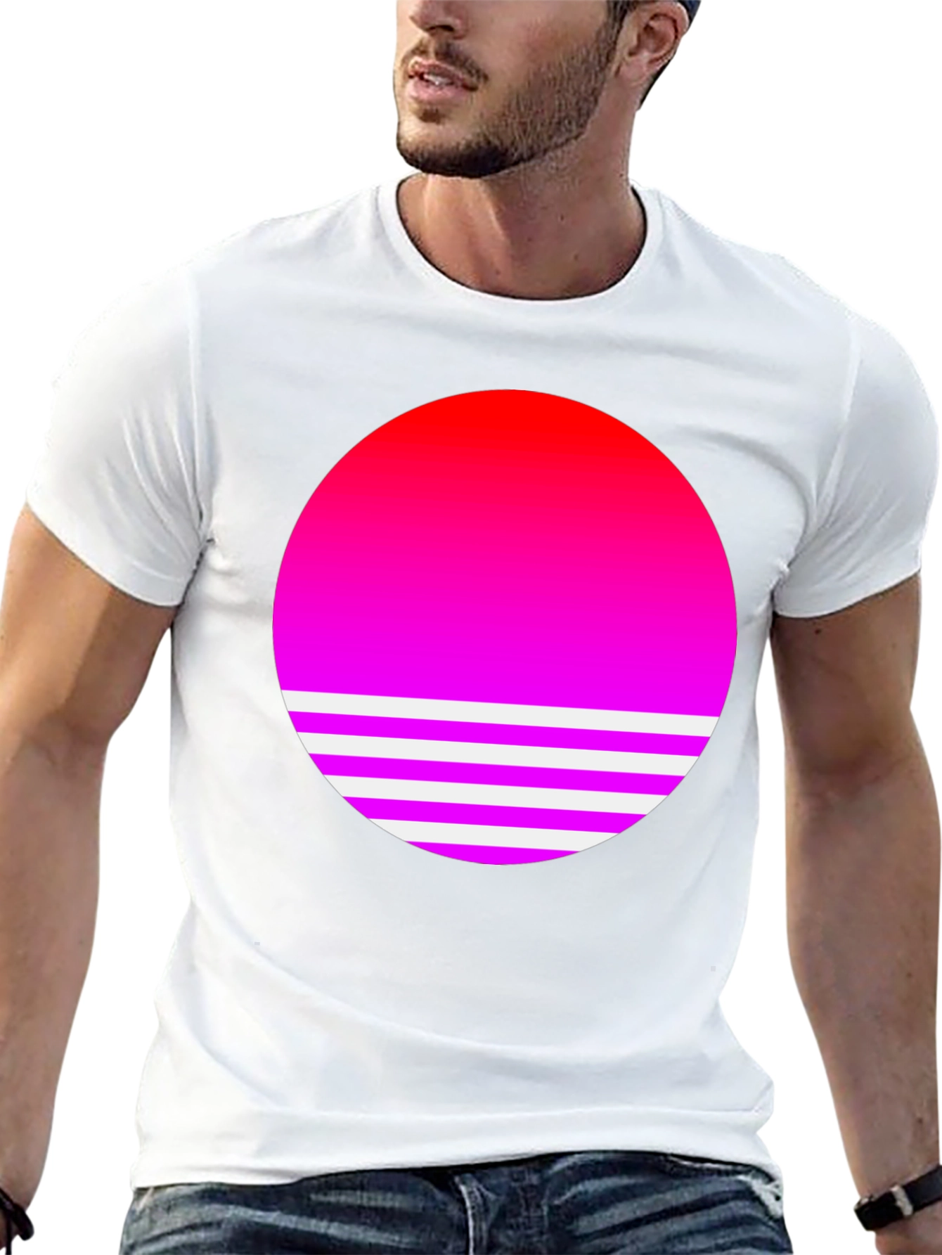 Retro Sunset T-Shirt - Stylish Graphic Tee