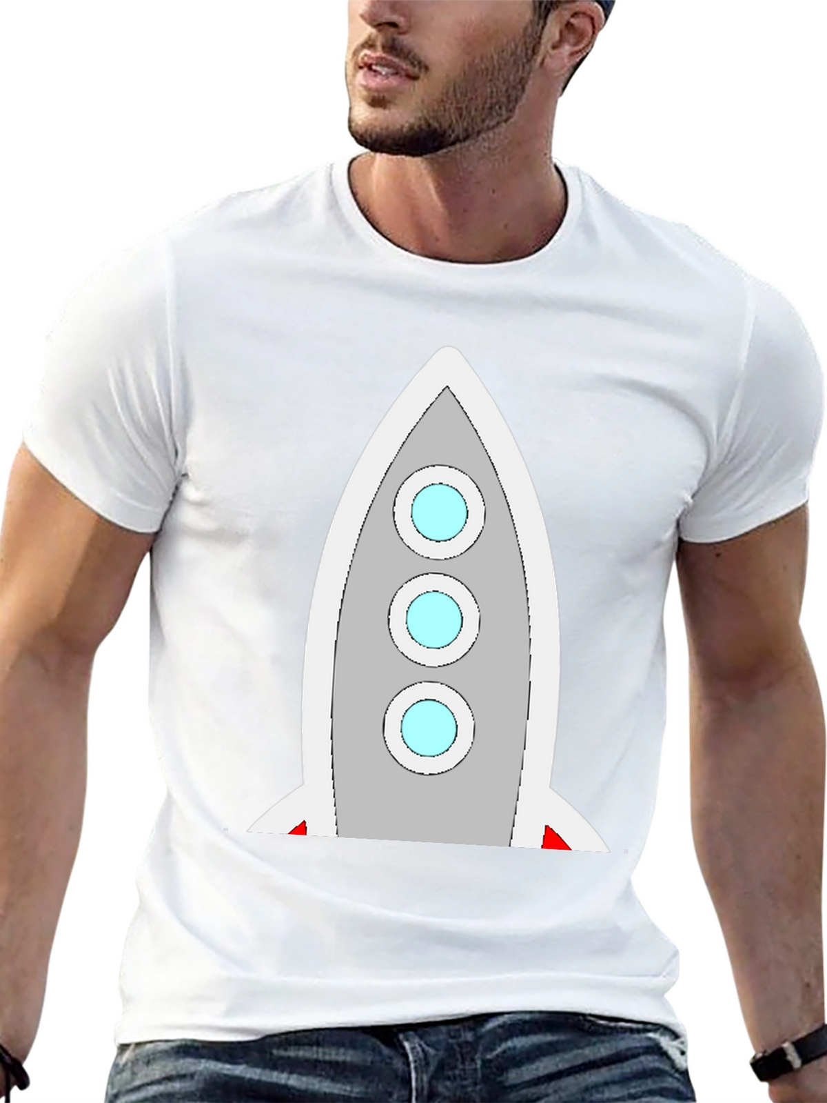Rocket Graphic Tee - Space Exploration Style!