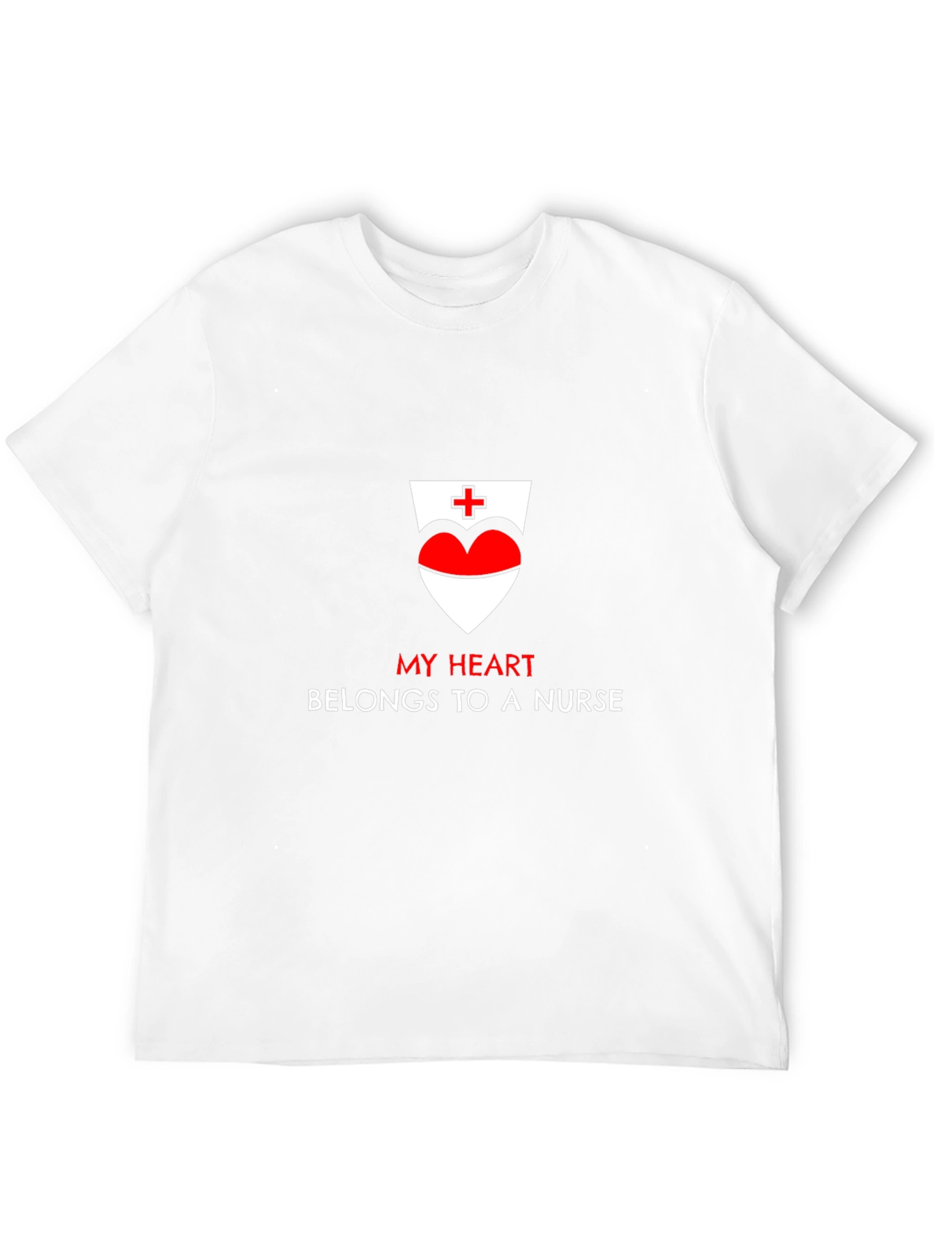 My Heart Belongs To A Nurse T-Shirt - Black