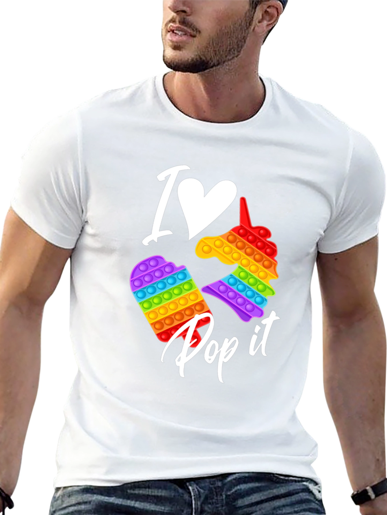 I Heart Pop It Black T-Shirt