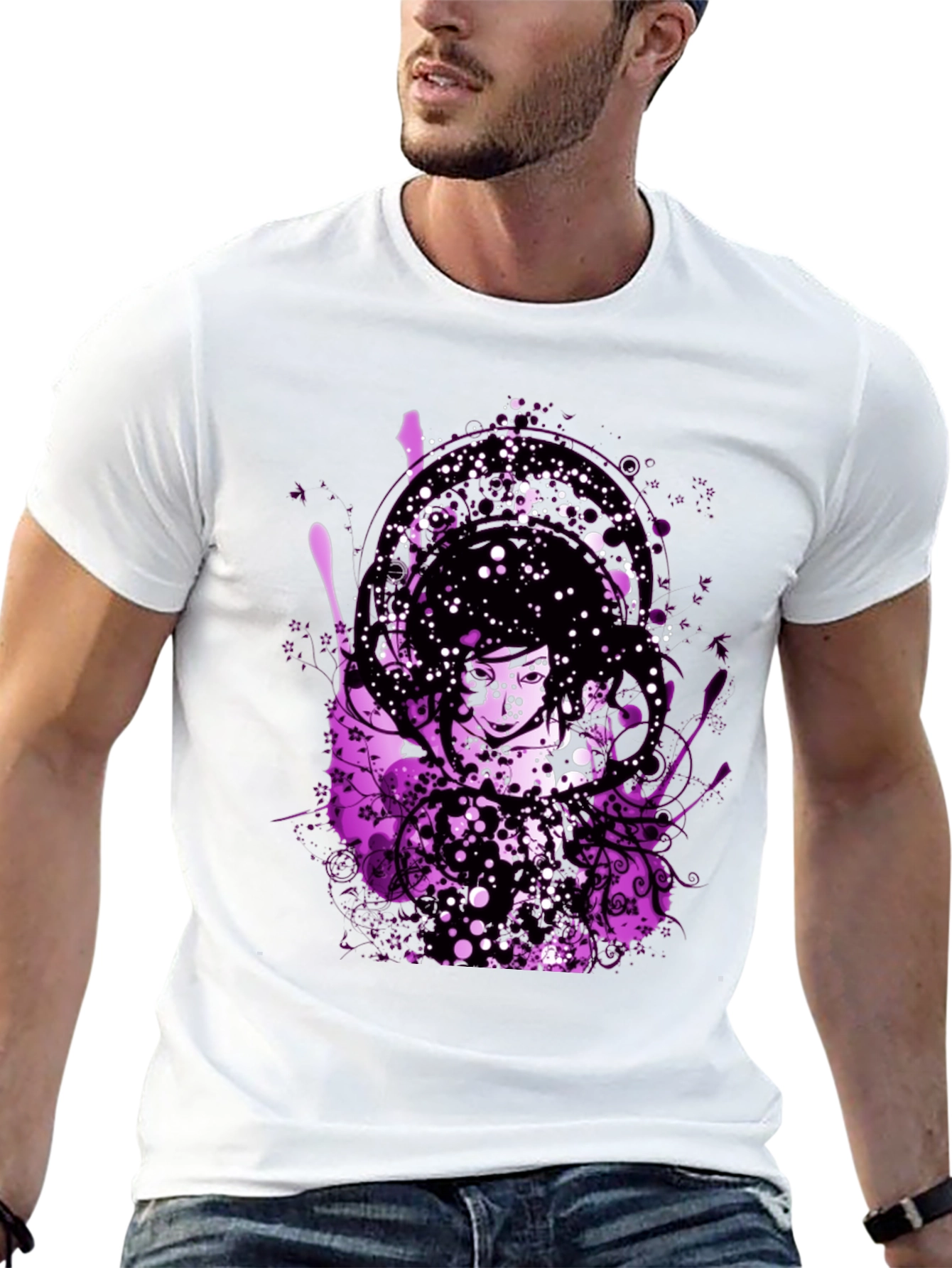 Abstract Art Black T-Shirt