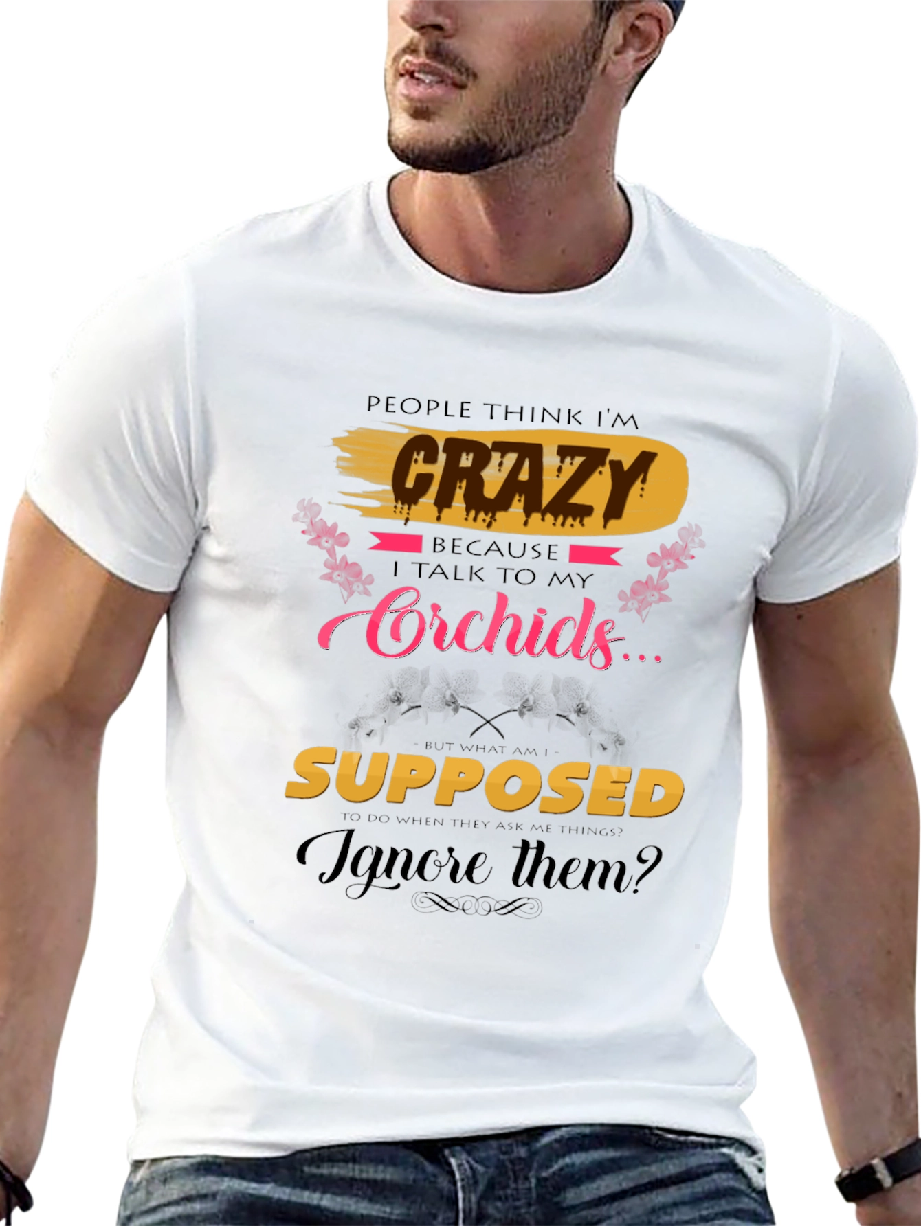 Crazy About Orchids T-Shirt