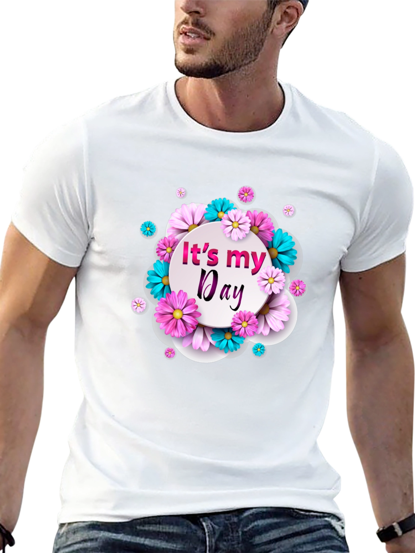 Its My Day Floral Graphic T-Shirt