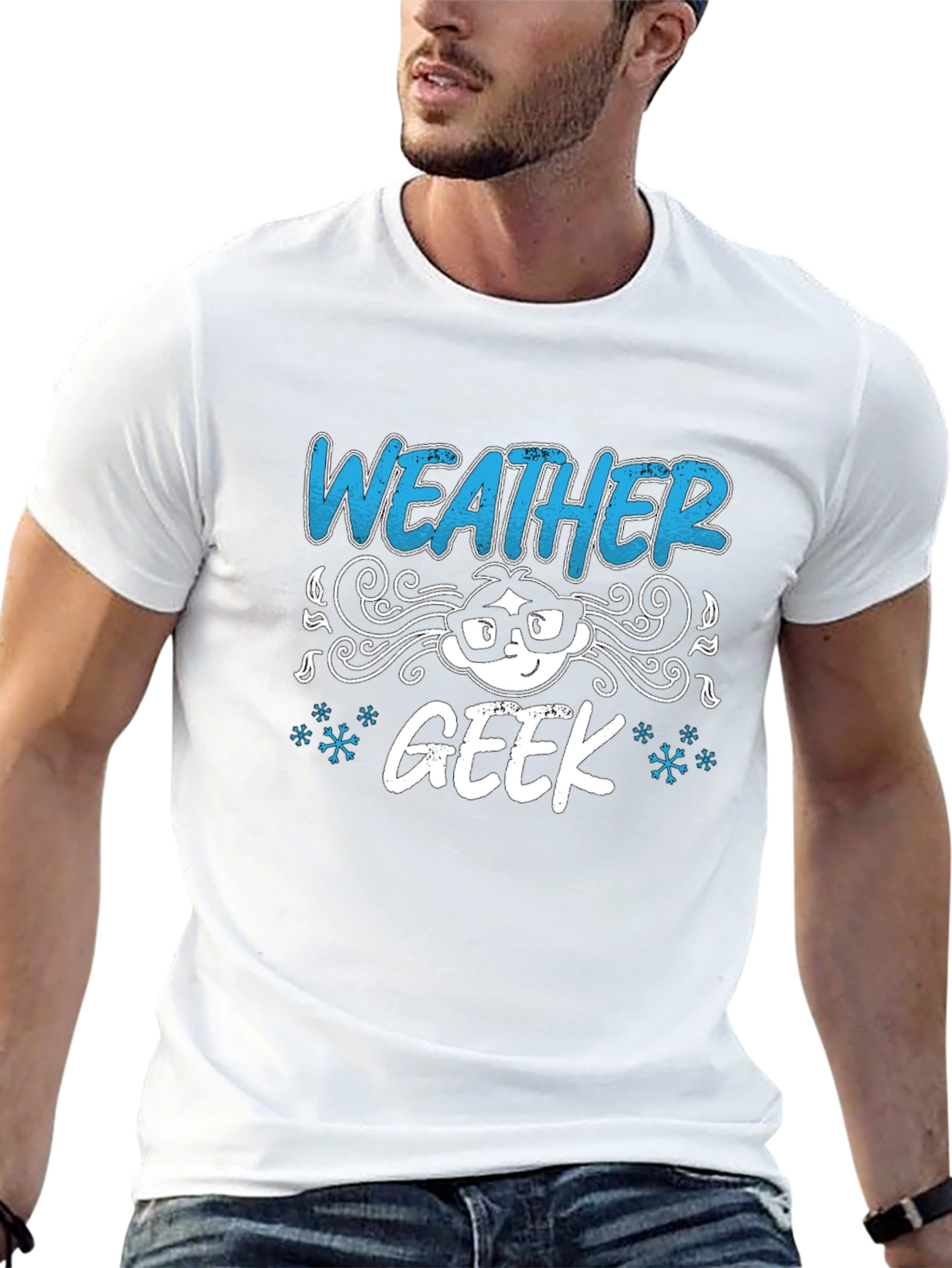 Weather Geek Graphic T-Shirt - Black