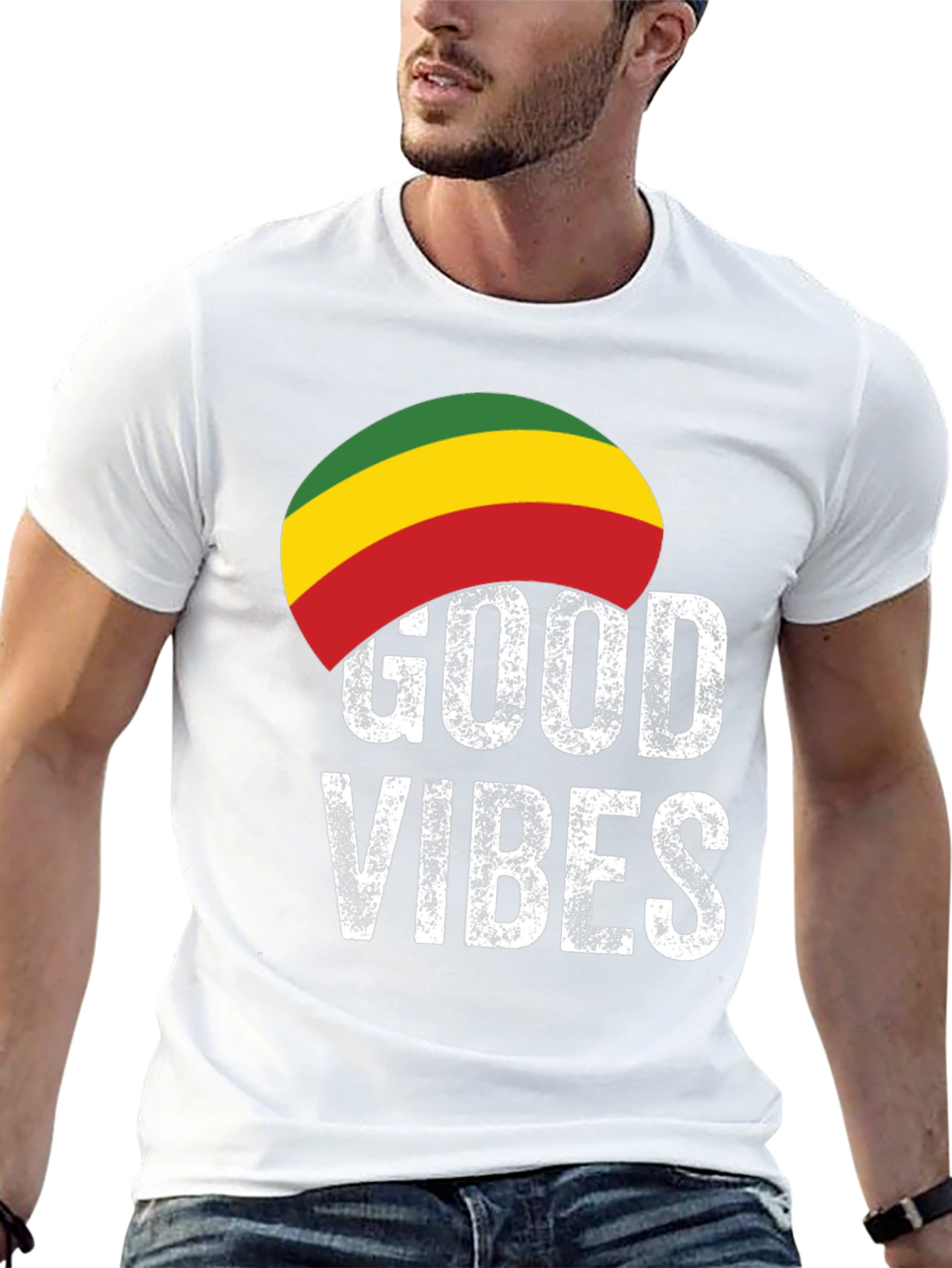 Good Vibes Rasta T-Shirt - Reggae Inspired Tee