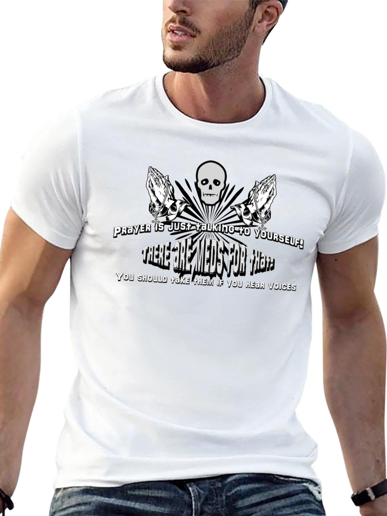 Humorous Prayer & Mental Health T-Shirt