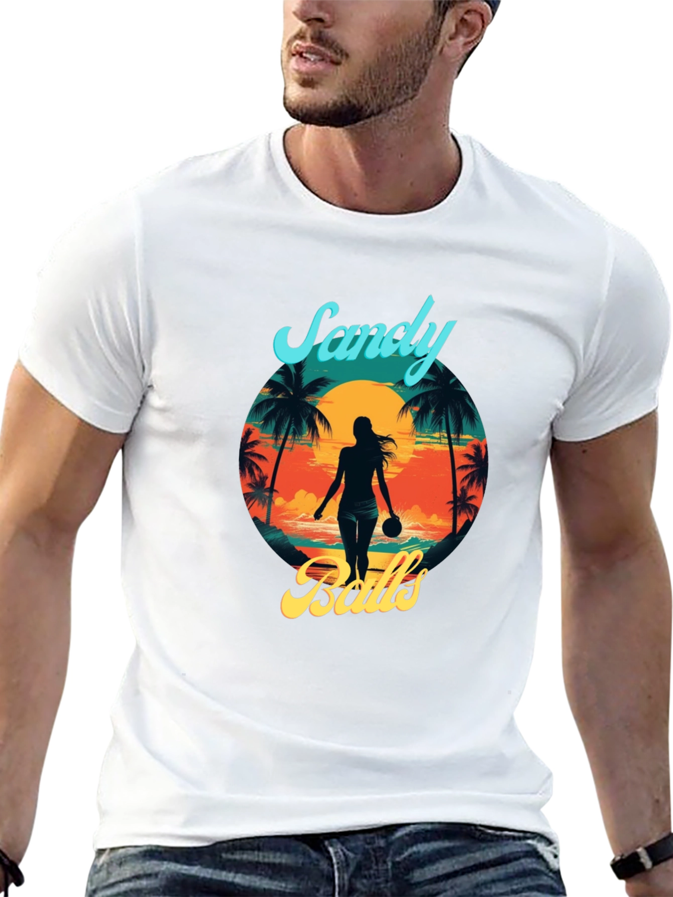 Sandy Balls T-Shirt | Beach Sun Tropical