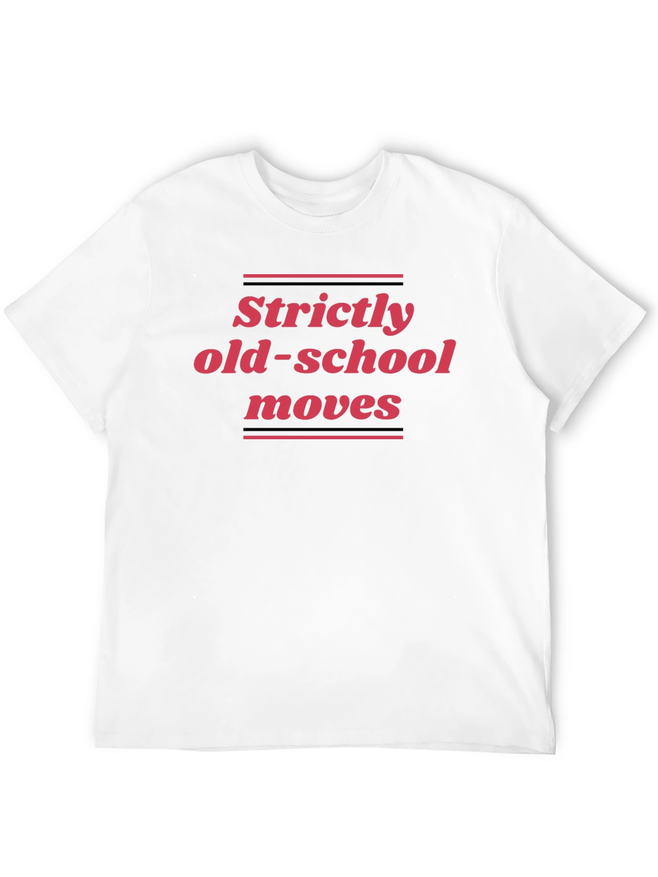 Strictly Old-School Moves Black Graphic Tee