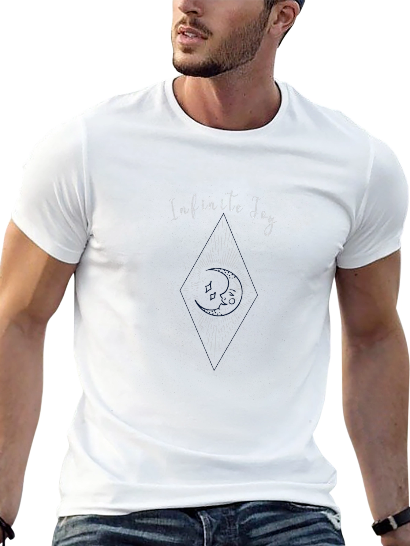 Infinite Joy Graphic Black T-Shirt