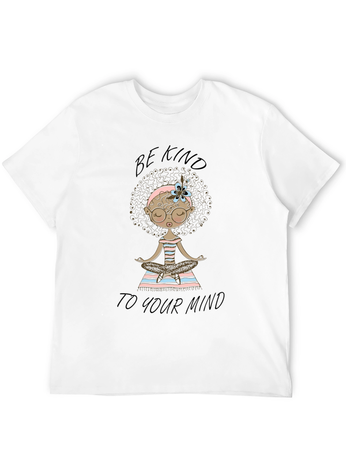 Be Kind To Your Mind Black Graphic T-Shirt