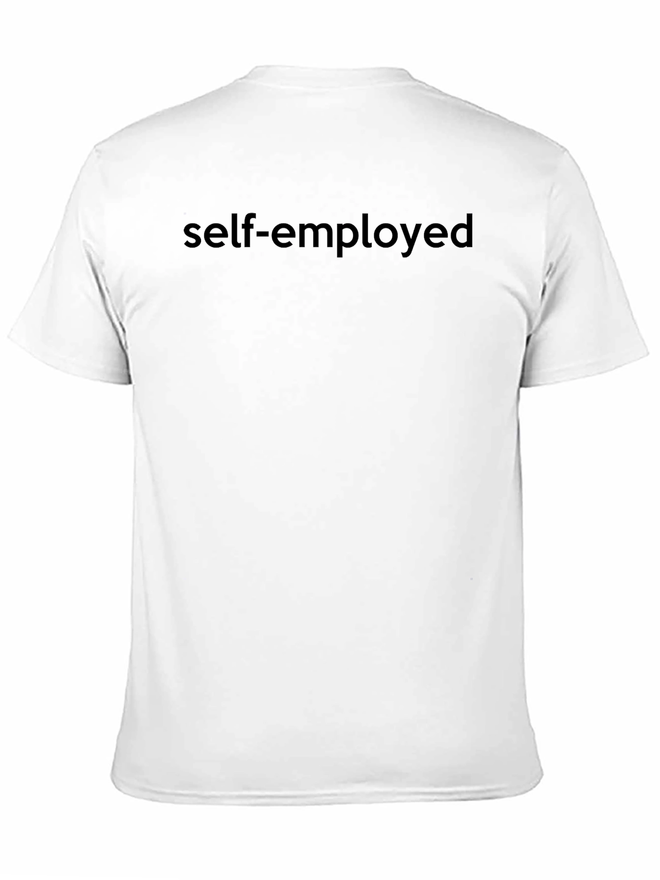 Self-Employed Black Graphic Tee