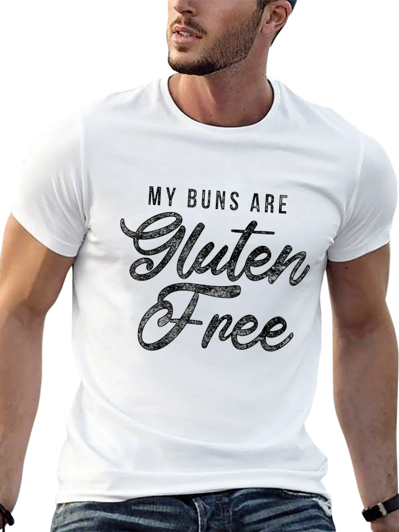 My Buns are Gluten Free Black T-Shirt