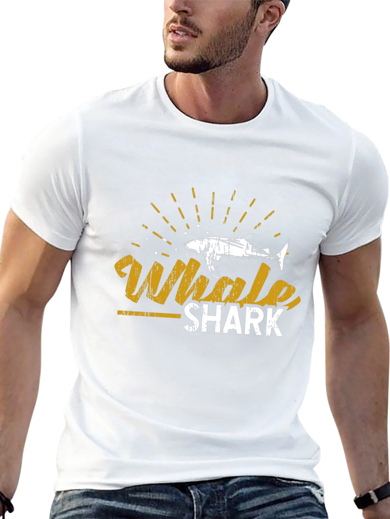 Whale Shark Graphic Tee - Stylish Black T-Shirt