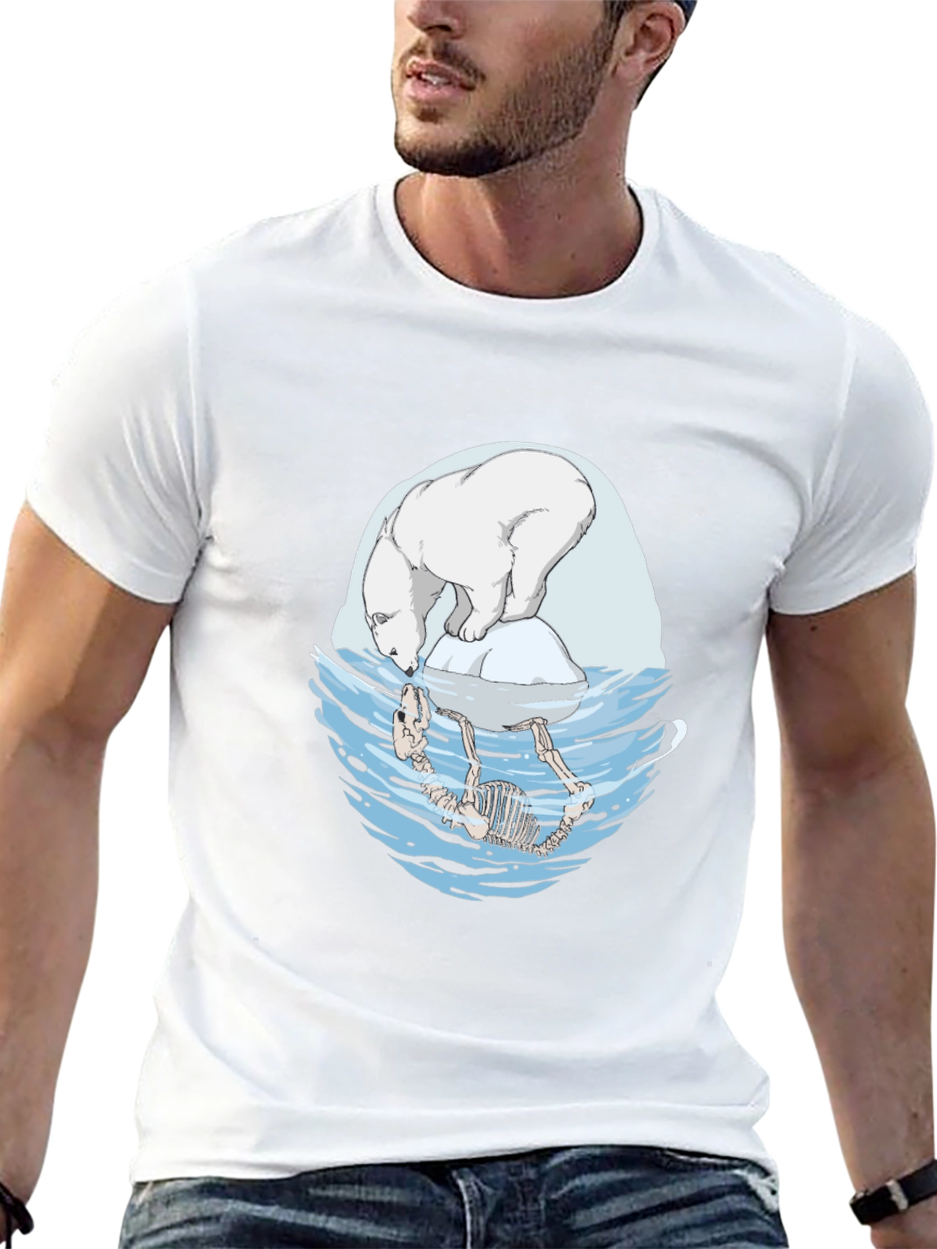 Polar Bear Climate Change Graphic Tee