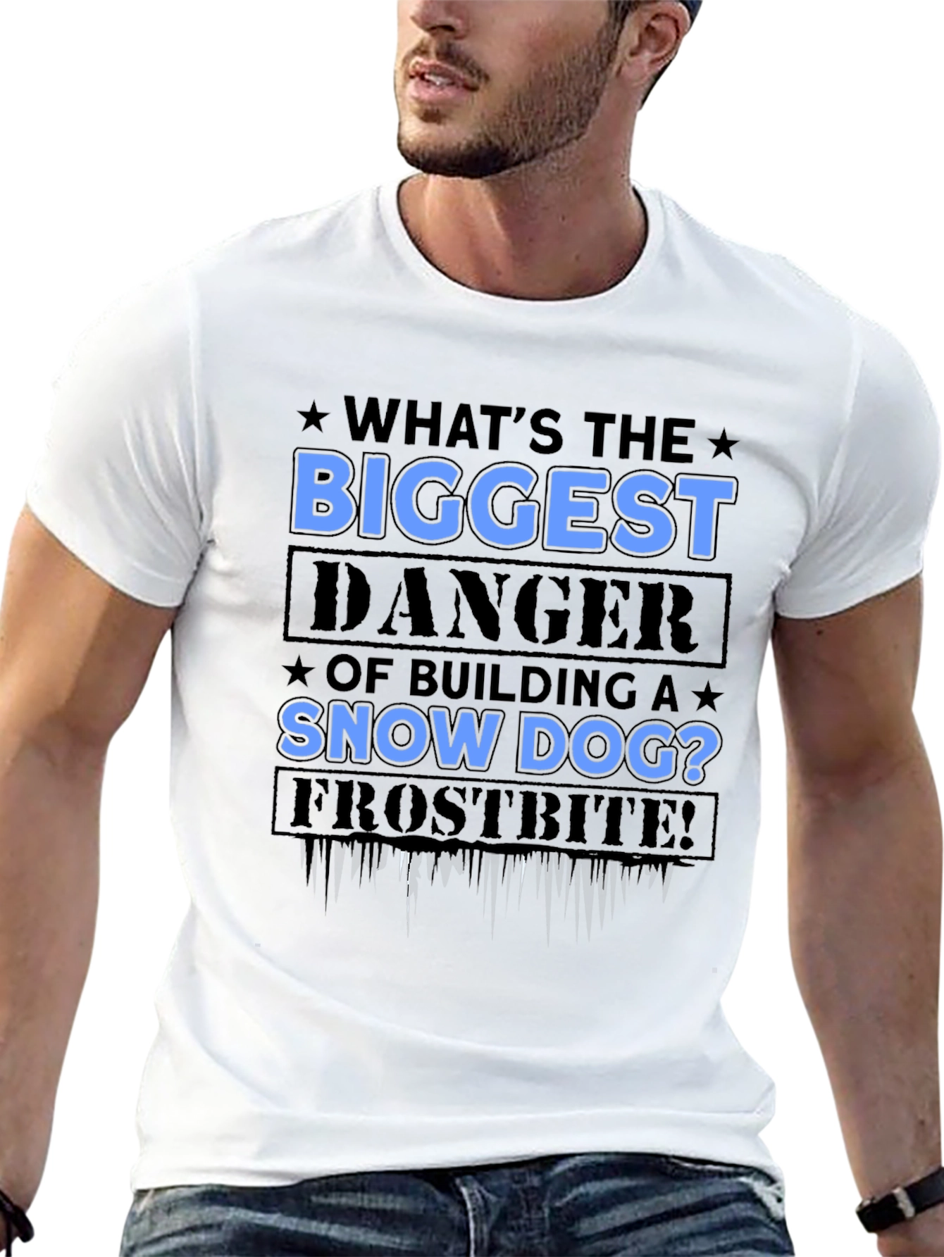 Snow Dog Danger T-Shirt