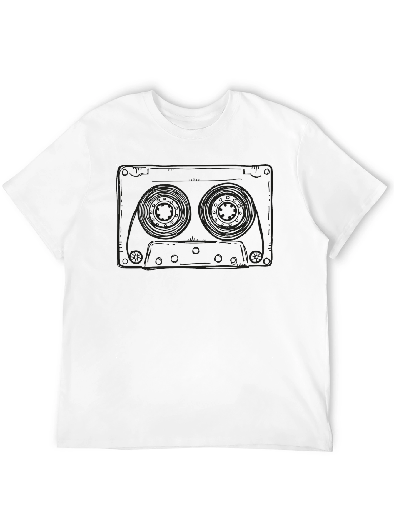 Retro Cassette Tape Graphic Tee - Classic Music Lover
