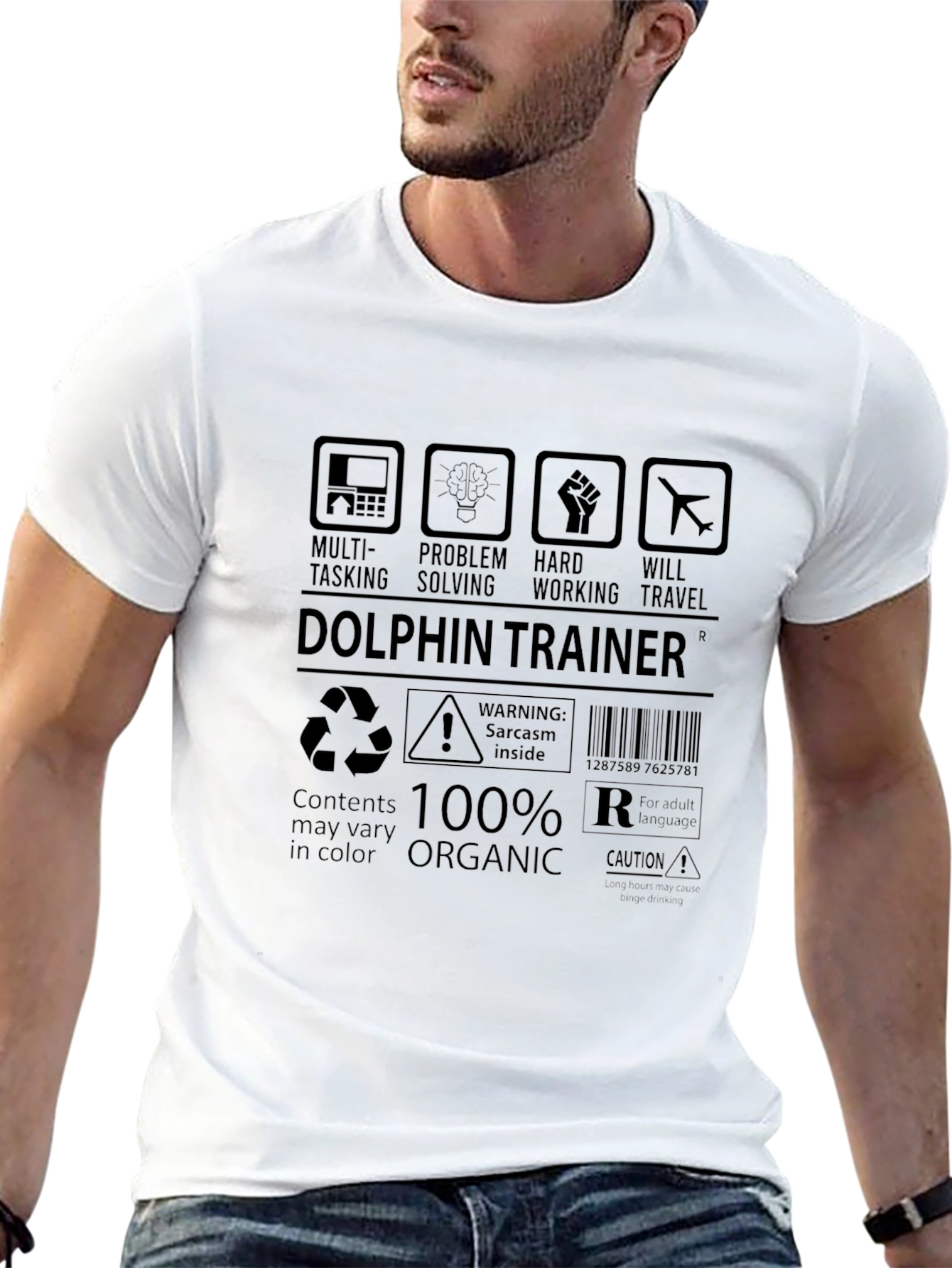 Dolphin Trainer T-Shirt - Multi-Tasking Organic Cotton Blend