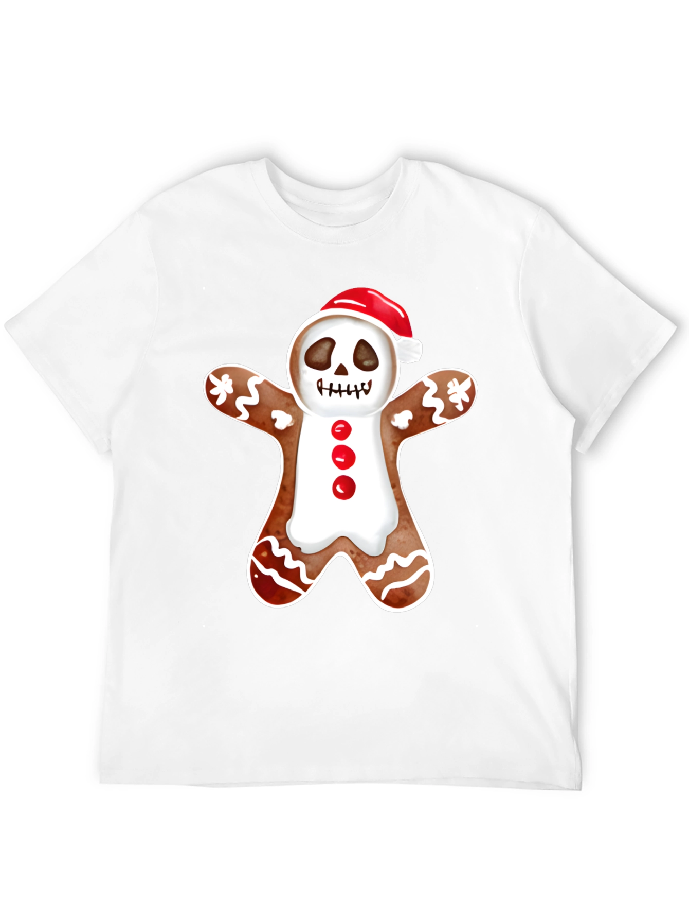 Gingerbread Skeleton Santa T-Shirt