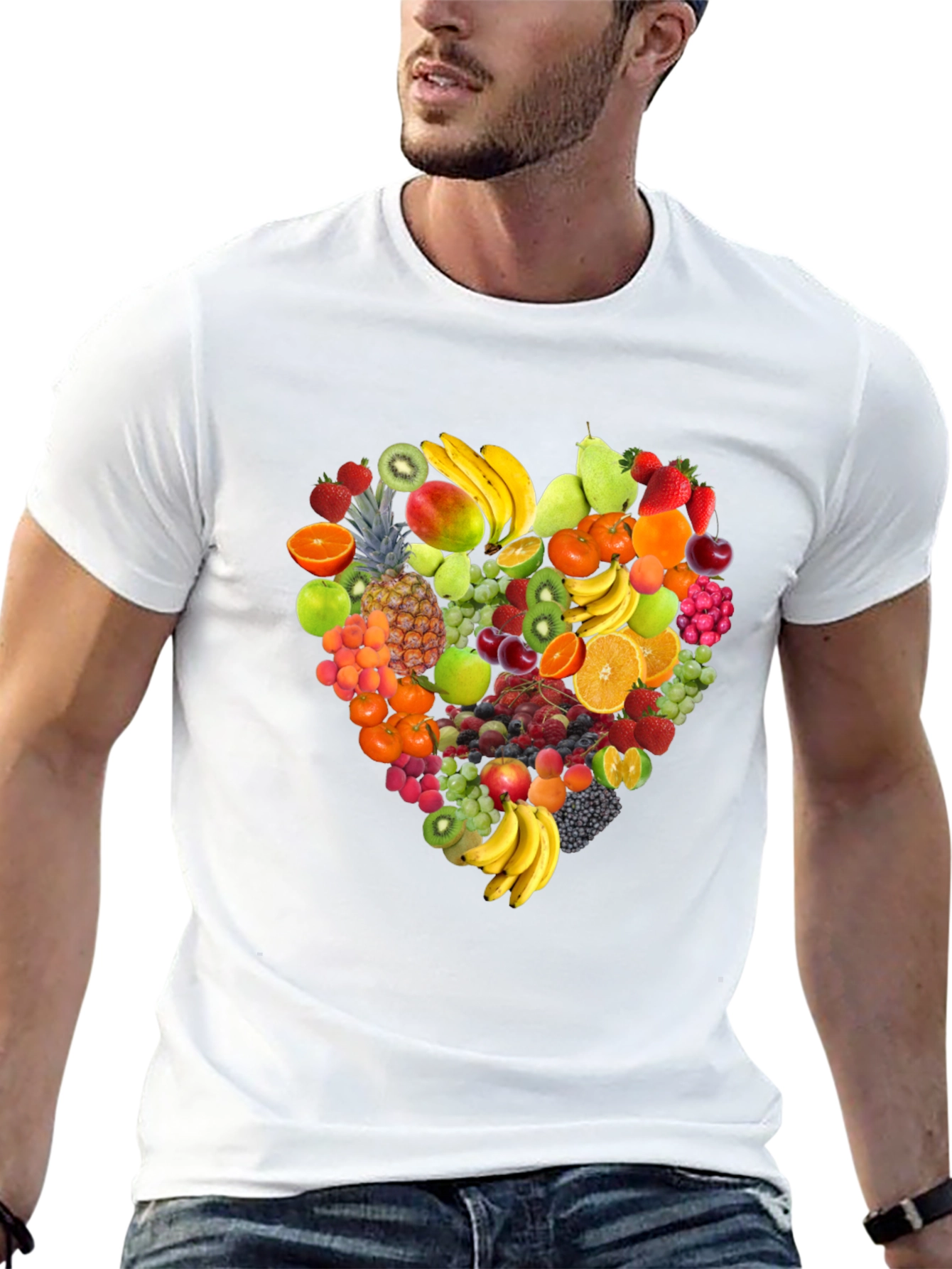 Fruit Heart Graphic T-Shirt