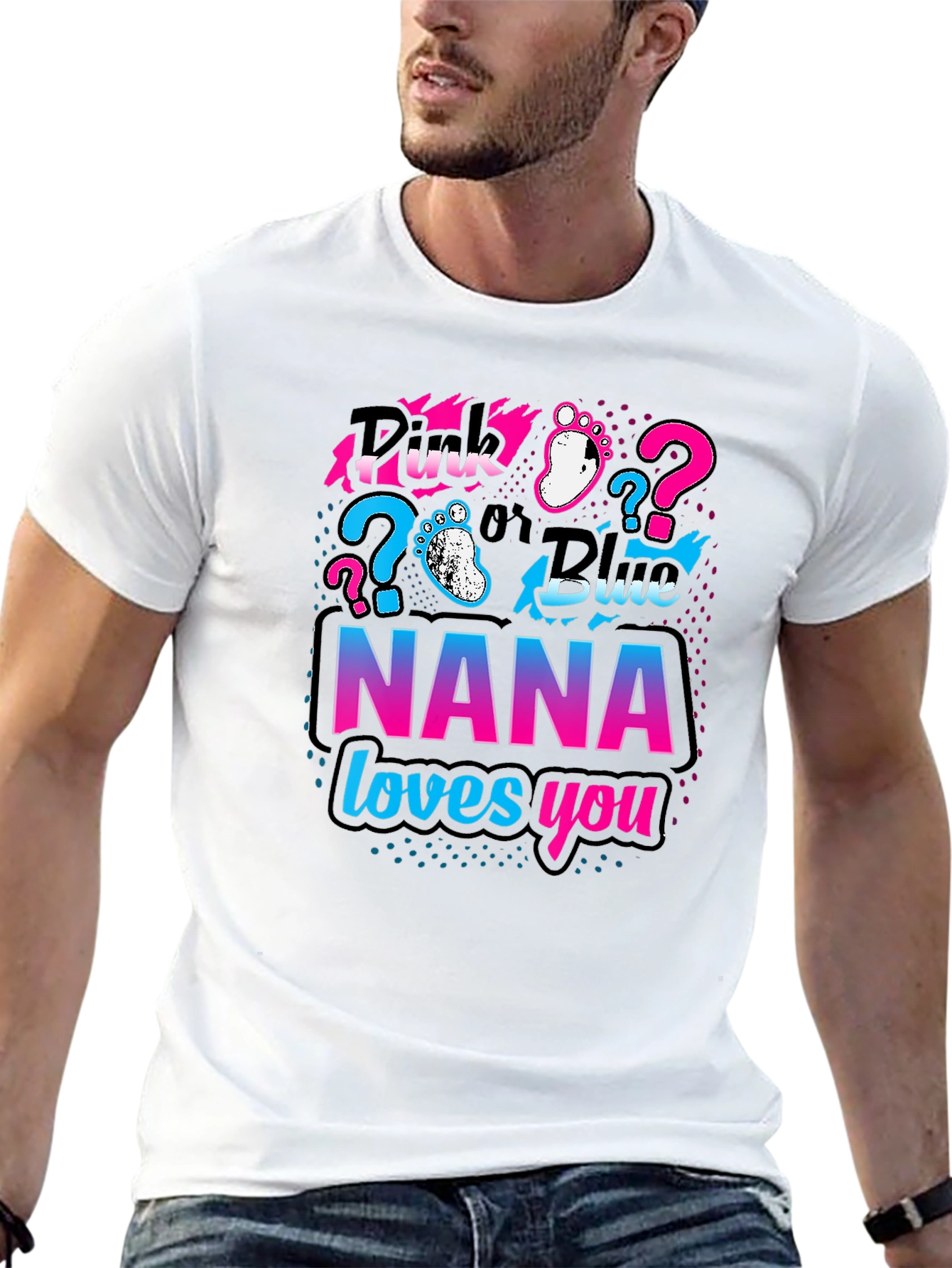 NANA Loves You Gender Reveal T-Shirt