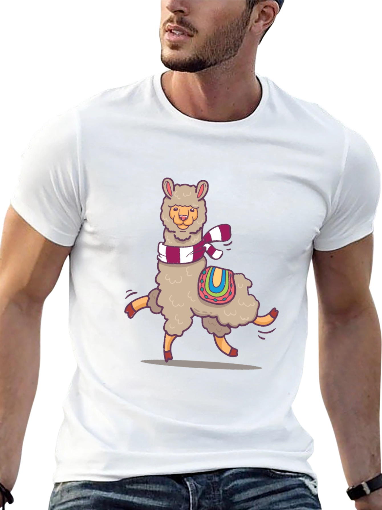 Llama Graphic Tee - Unique Design Soft Cotton