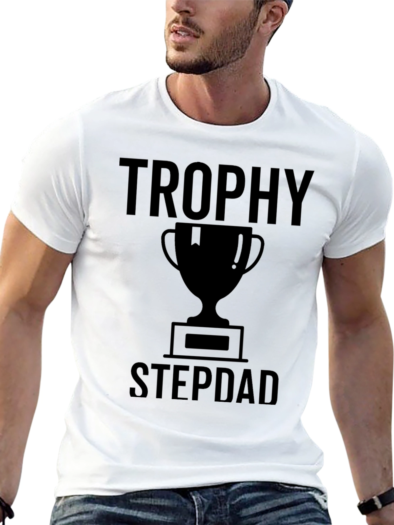 Trophy Stepdad Graphic T-Shirt