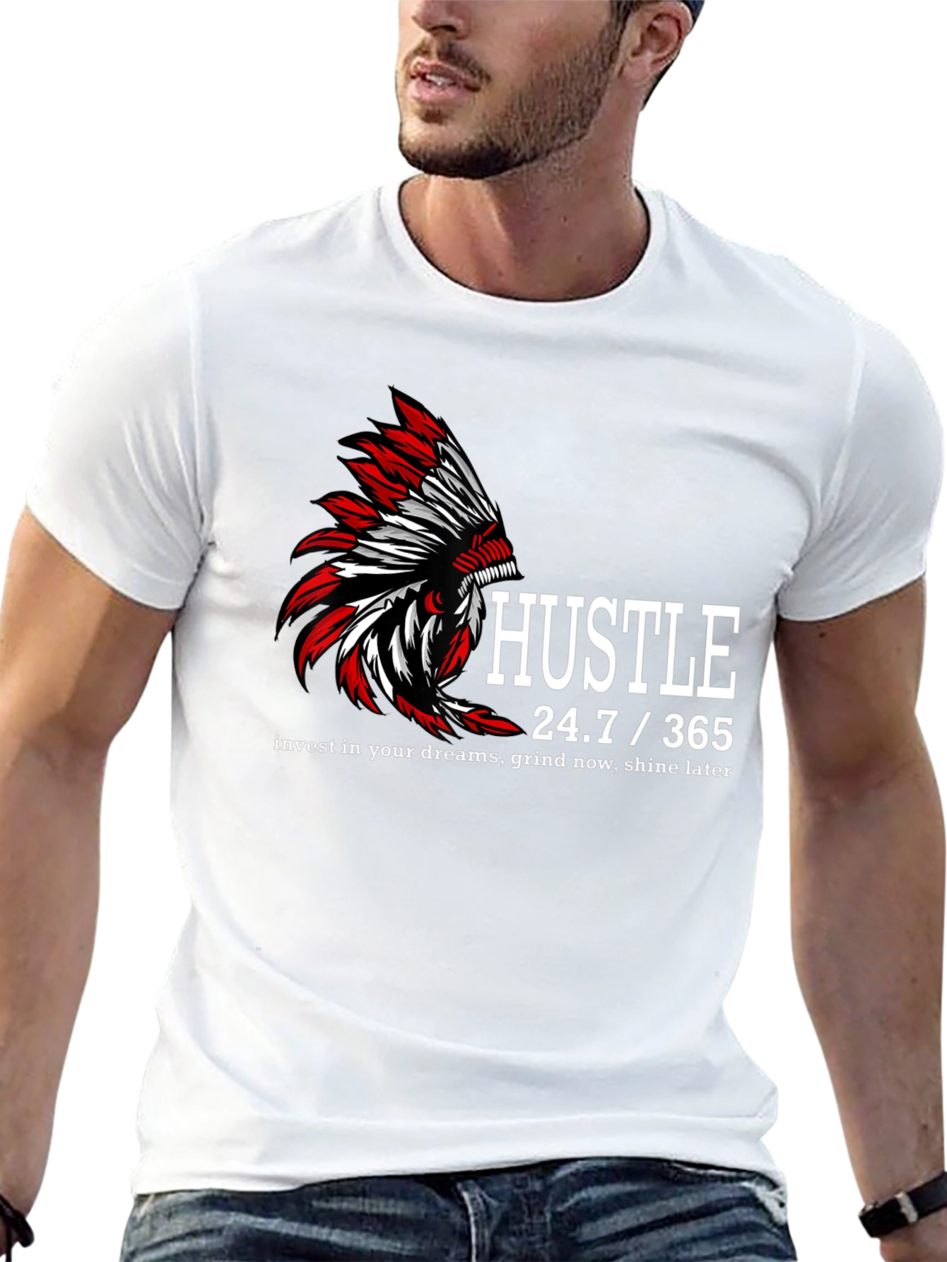 Hustle 24.7/365 Graphic T-Shirt