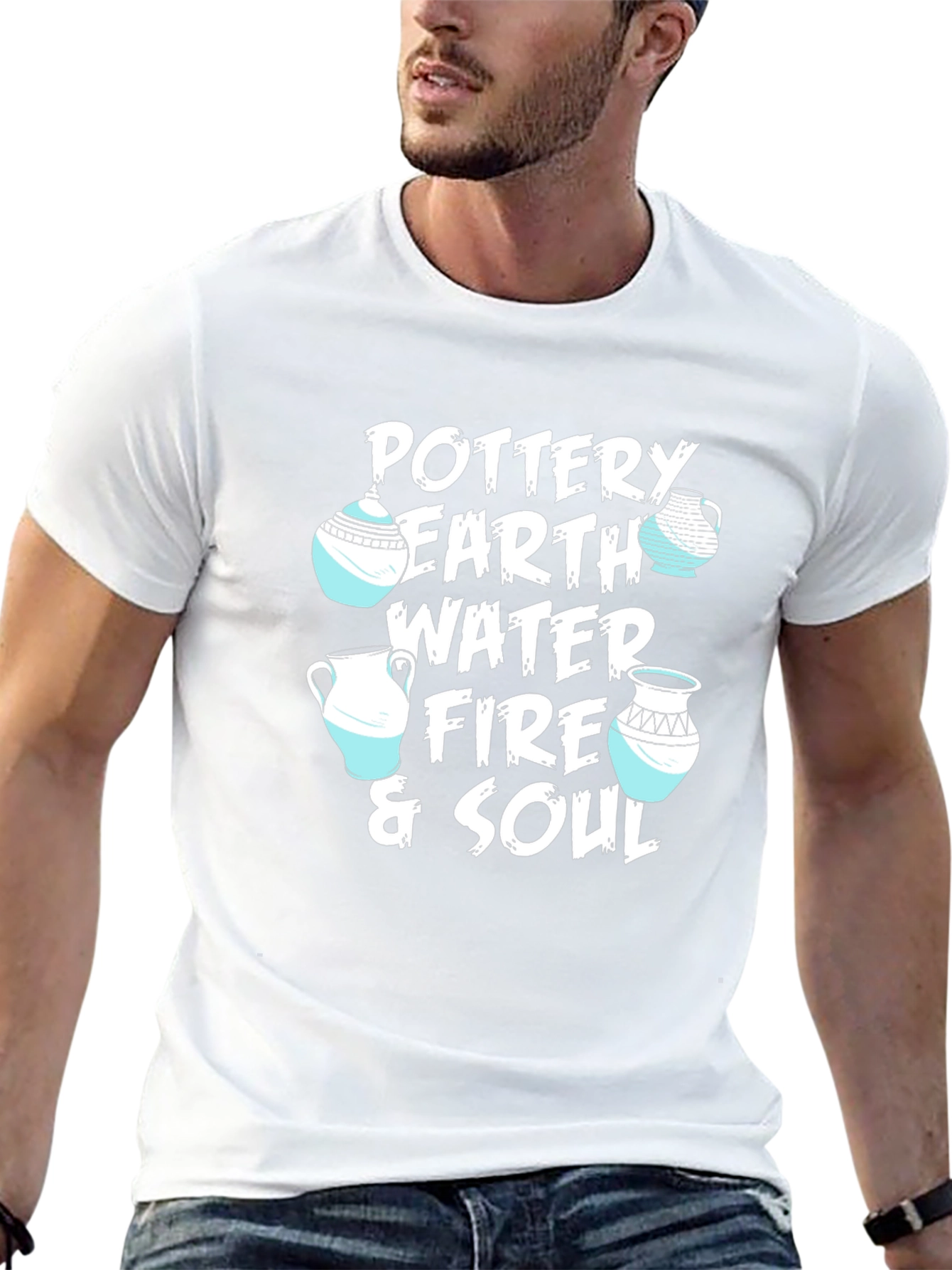 Pottery Earth Water Fire & Soul Graphic T-Shirt