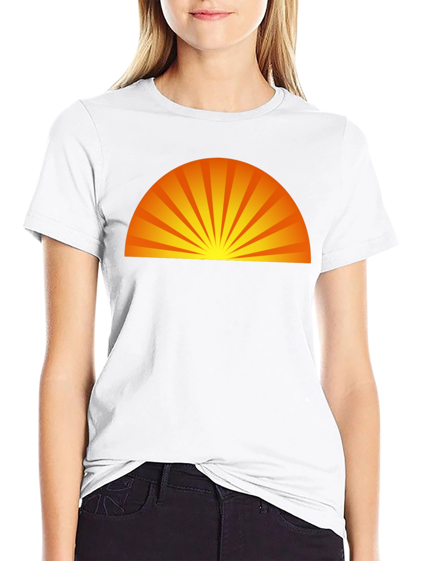 Sunrise Graphic Black T-Shirt - Modern Style