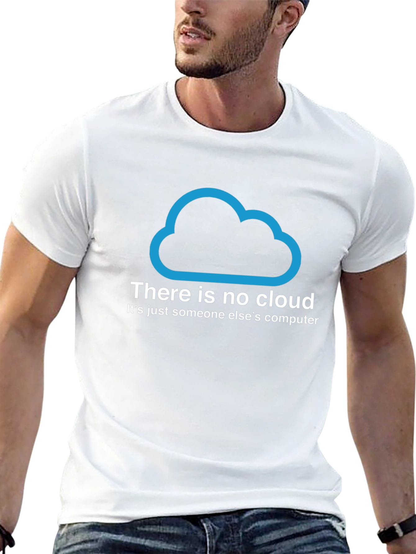 There Is No Cloud Black T-Shirt