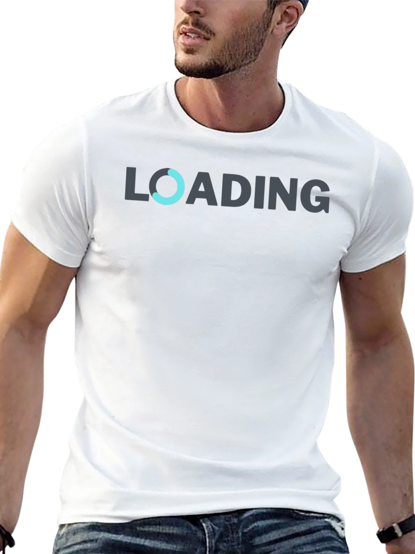 Loading Graphic Black T-Shirt