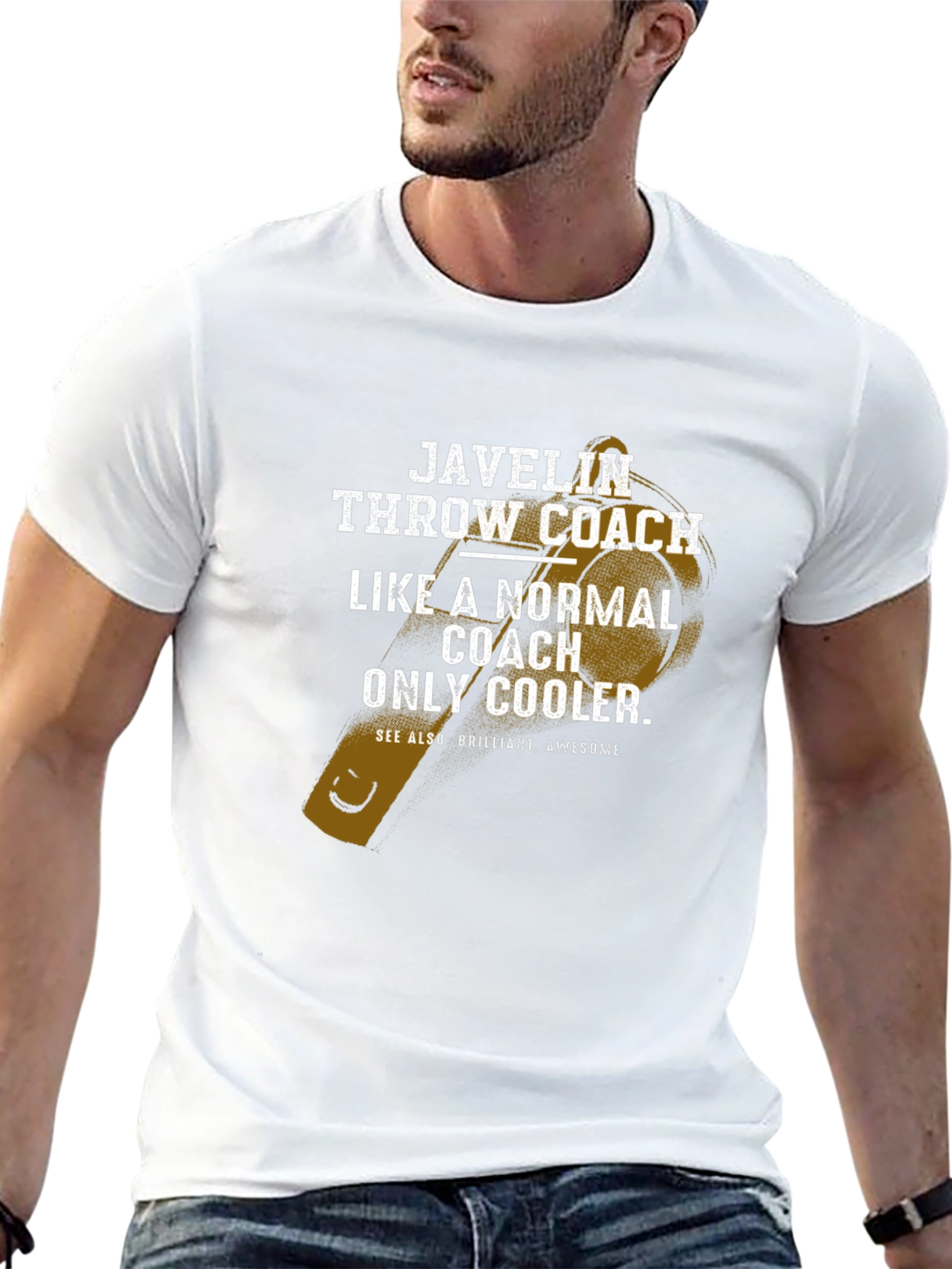 Javelin Throw Coach T-Shirt - Cool Coach Gift