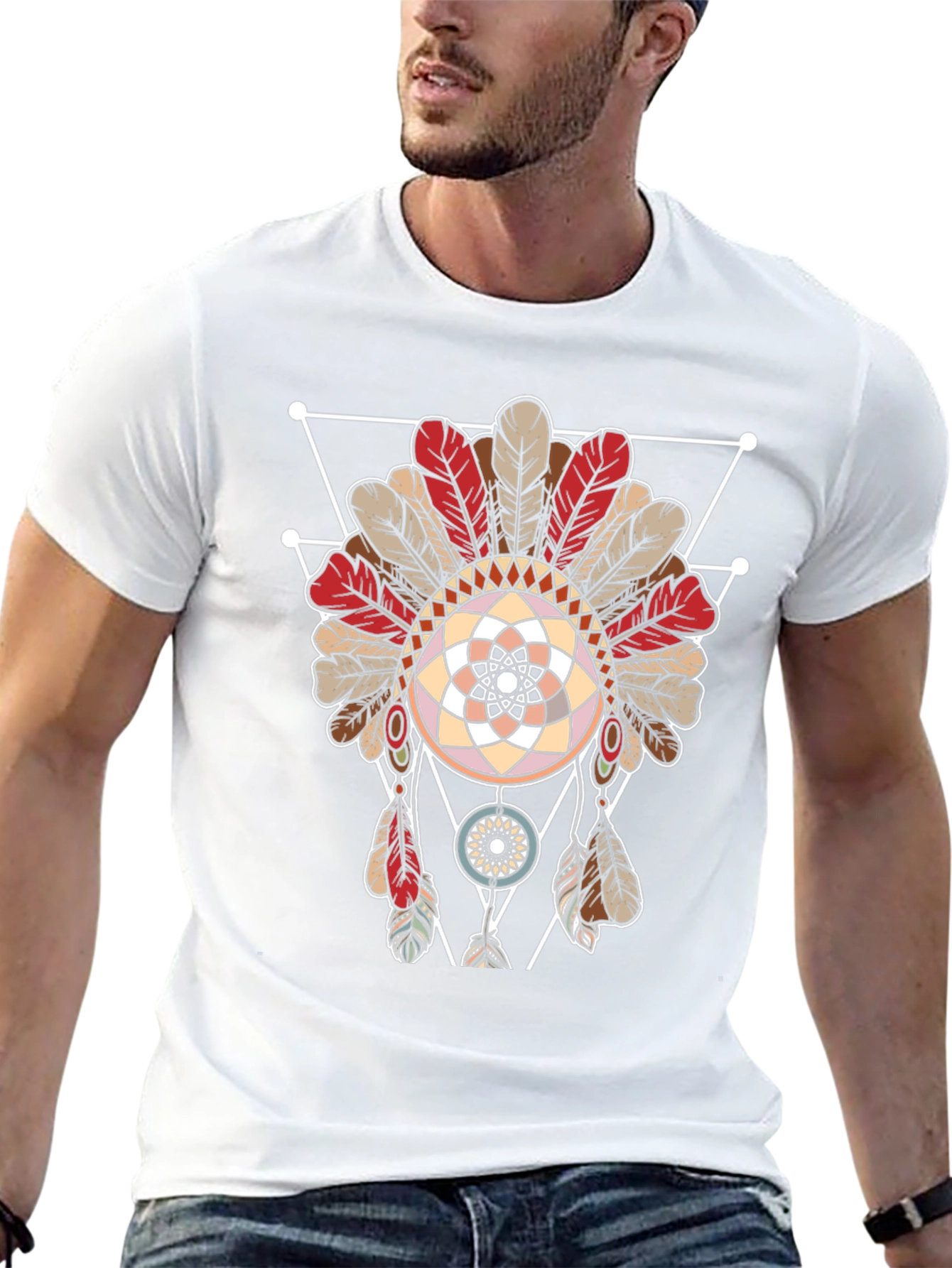 Geometric Dreamcatcher Graphic Tee