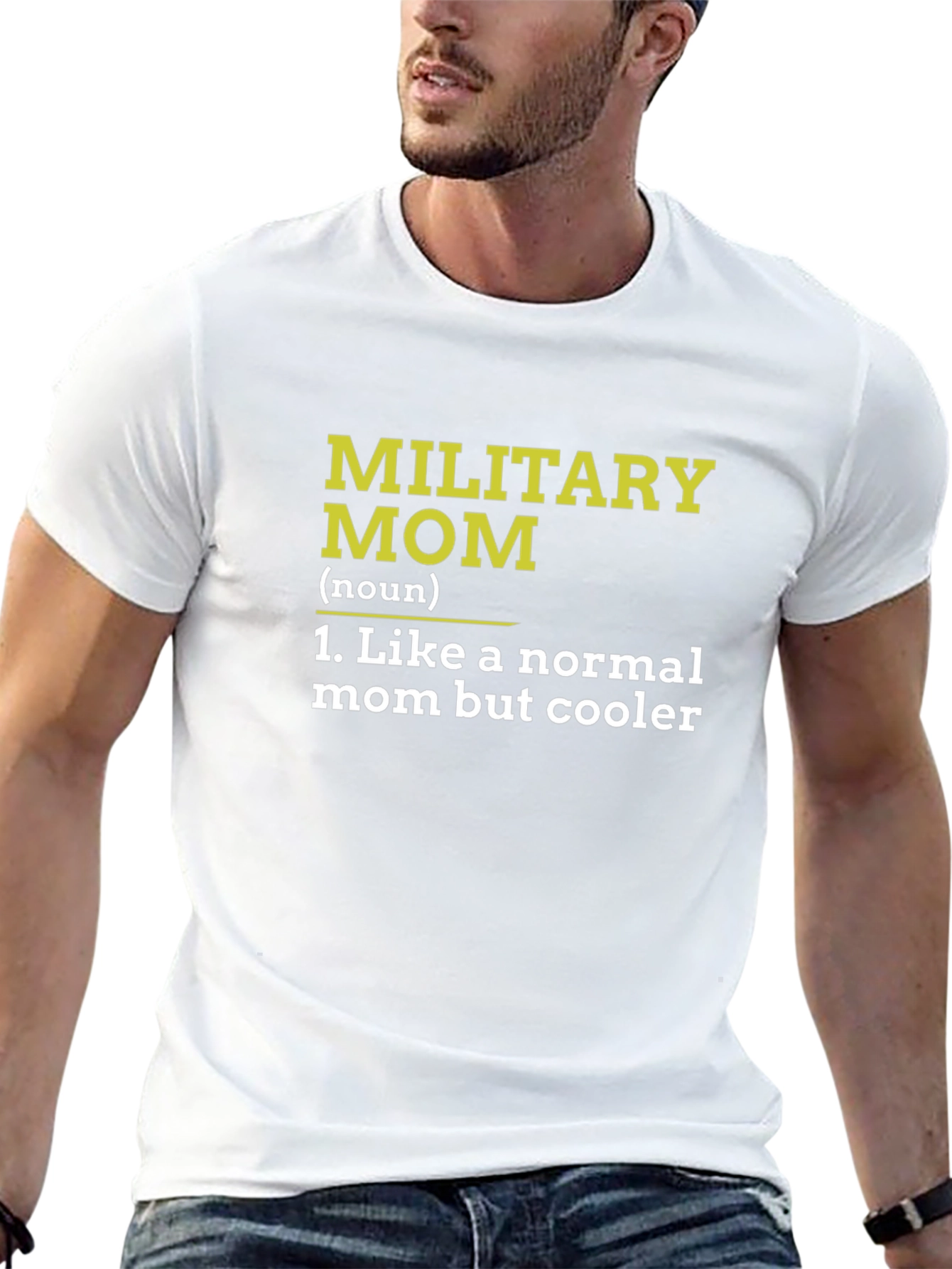 Military Mom Definition Black T-Shirt