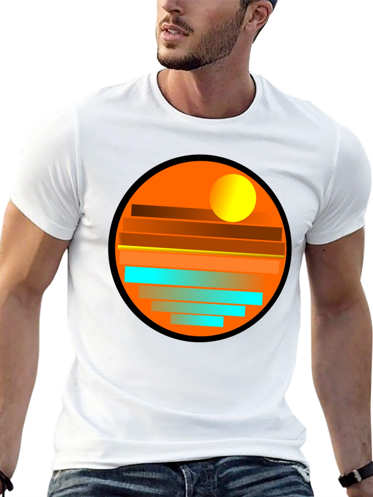 Sunset Horizon Graphic Tee
