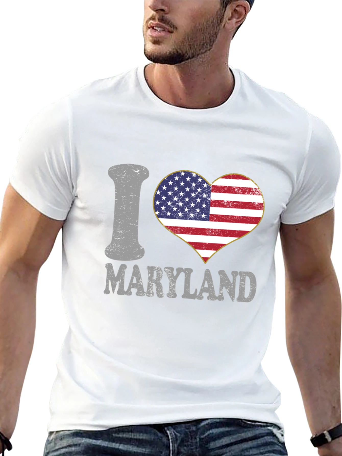 I Love Maryland Heart T-Shirt