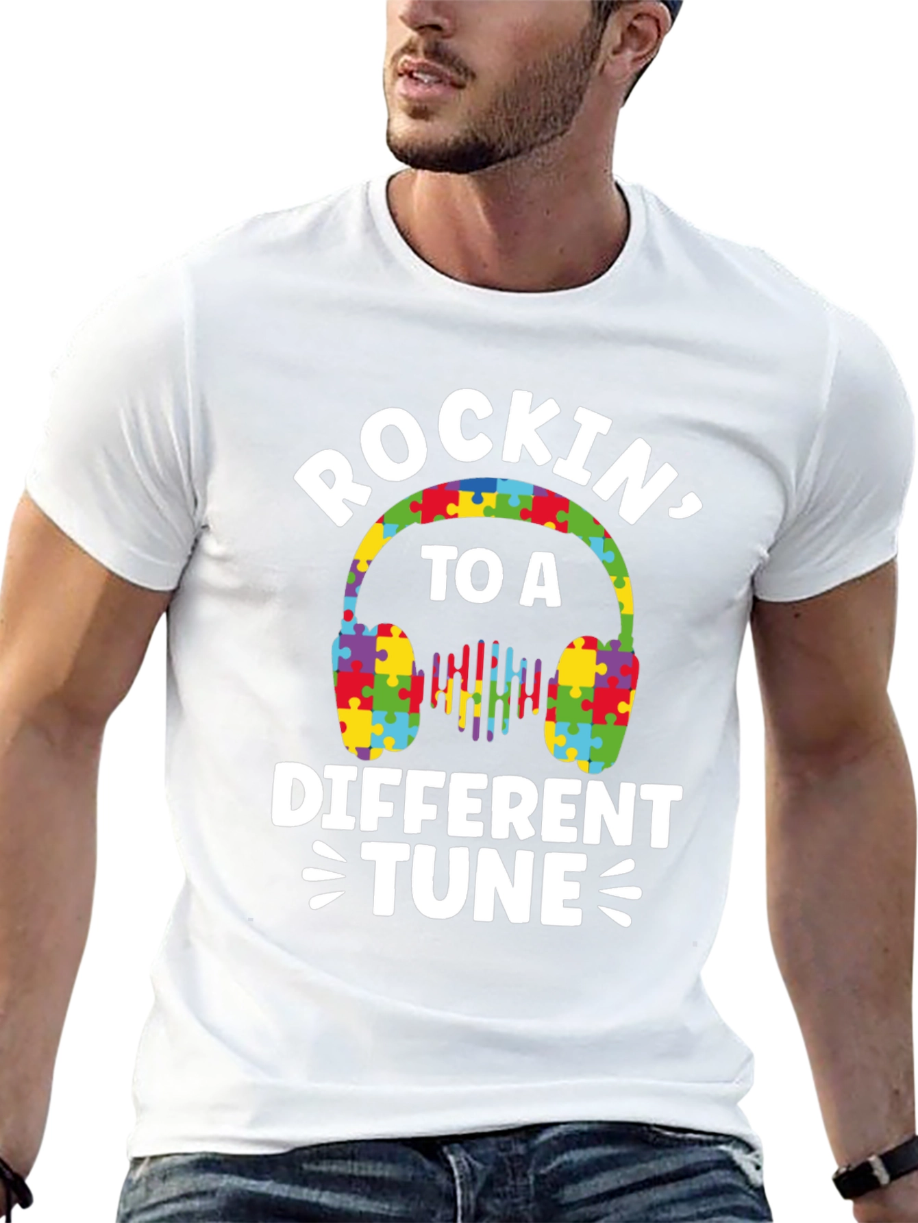 Rockin to a Different Tune Autism Awareness T-Shirt