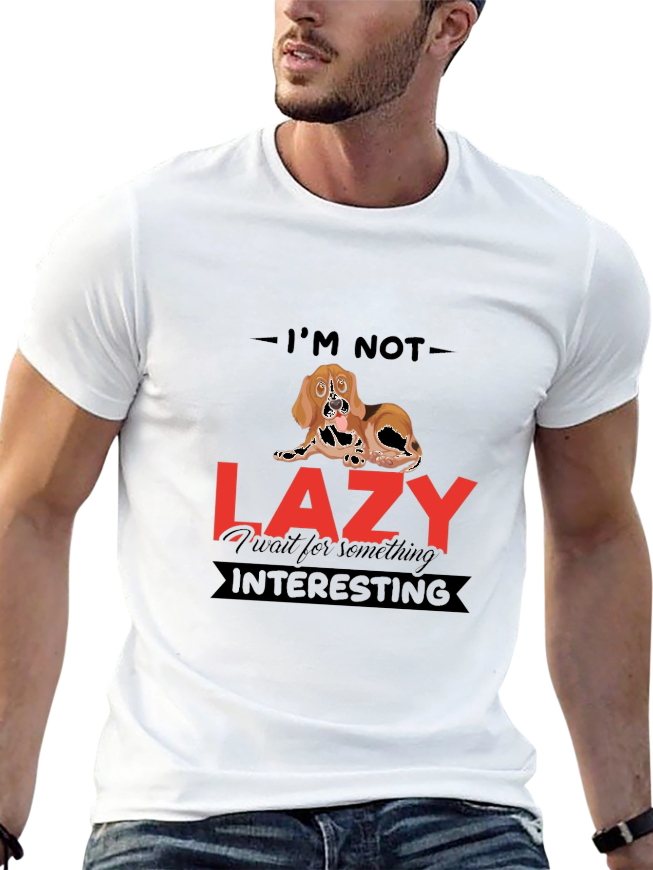 Funny Dog Lazy T-Shirt
