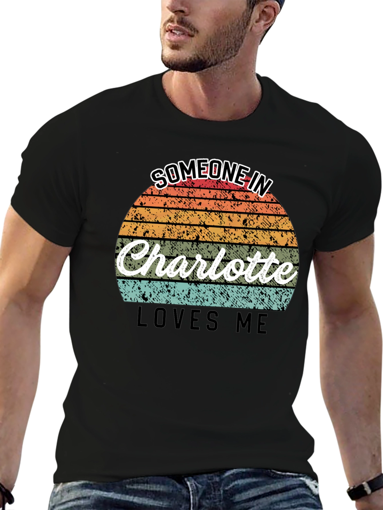 Charlotte Loves Me Retro Graphic T-Shirt