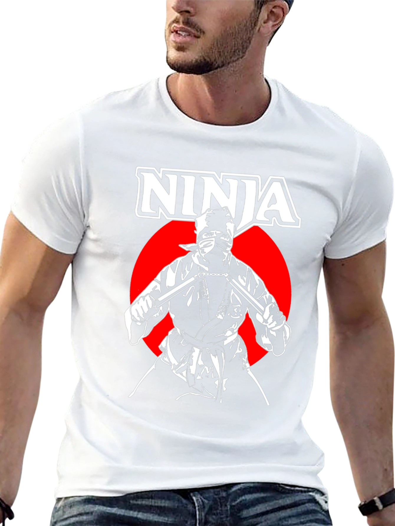 Ninja Warrior Graphic T-Shirt - Black
