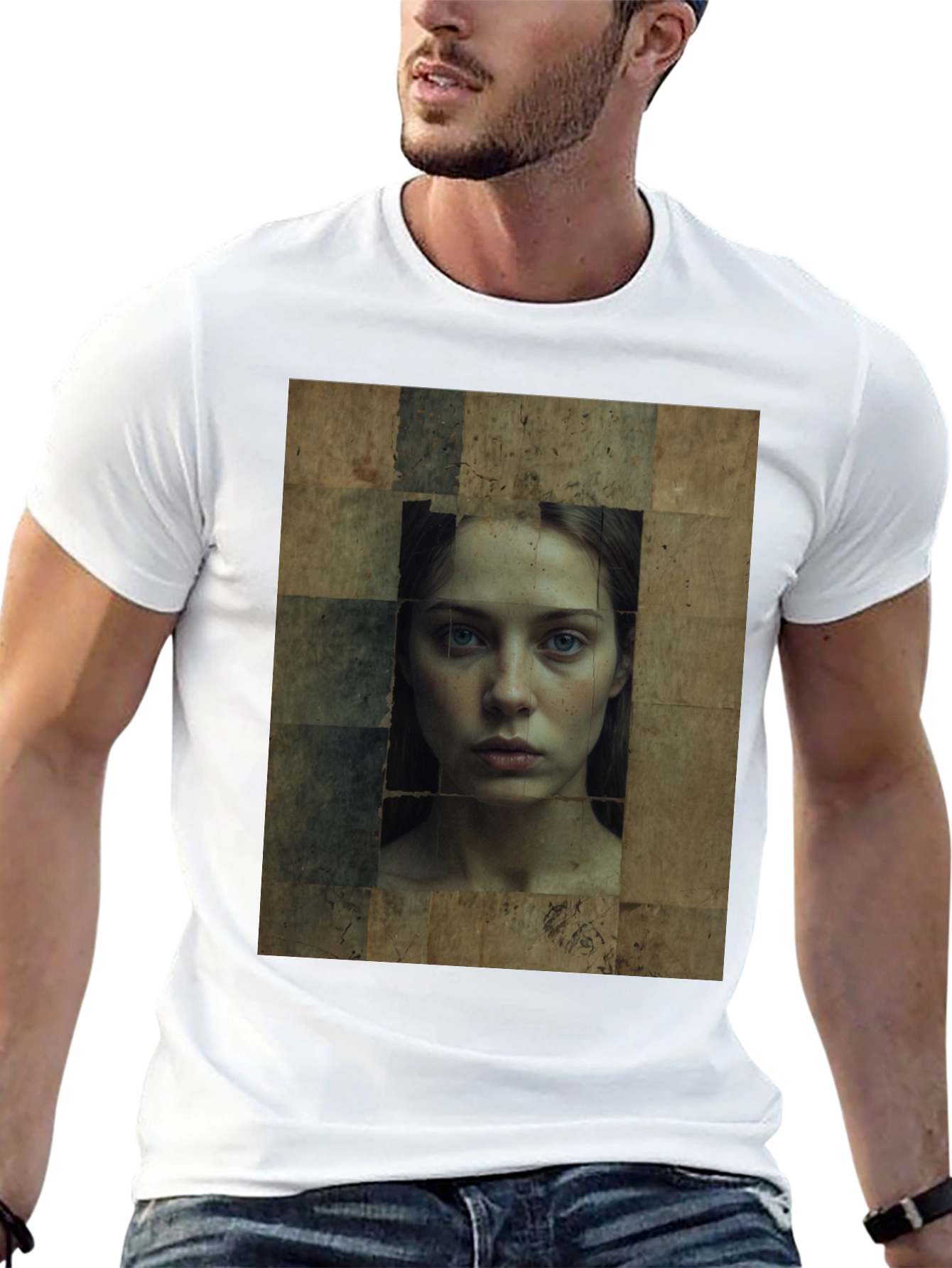 Abstract Portrait Graphic Tee